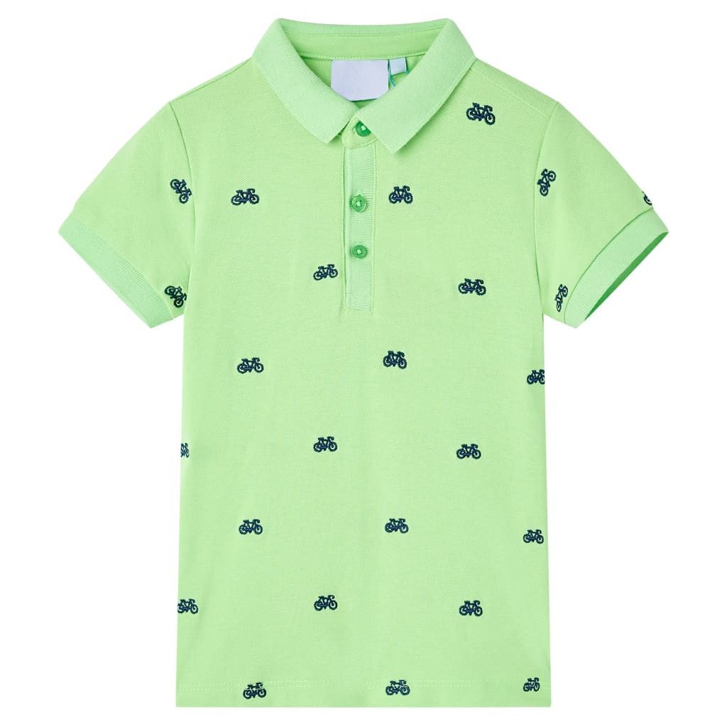 Poloshirt Kinder-Poloshirt Neongrün 140