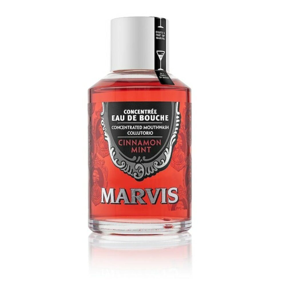 Marvis Mundspülung Cinnamon Mint Concentrated Mouthwash Collutorio 120ml, (Packung)