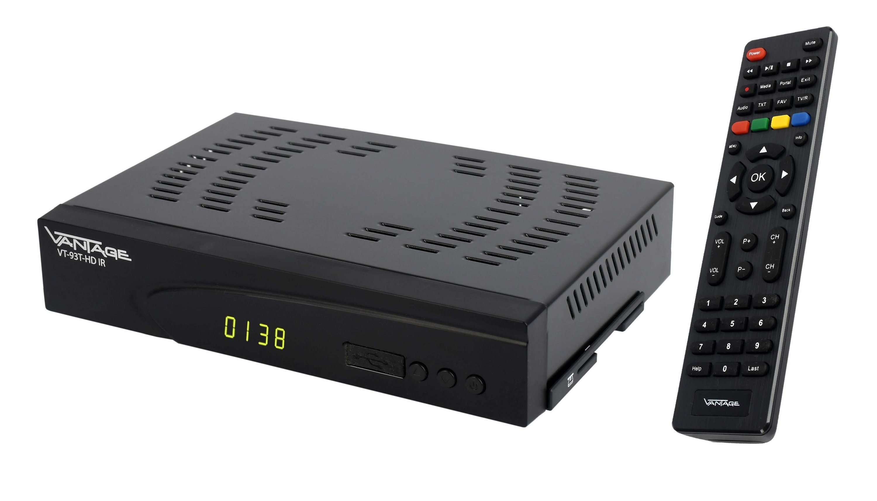 VT-93 EPG, HD DVB-T2 ILT Receiver Italien 12V) USB, für Vantage (HDMI,