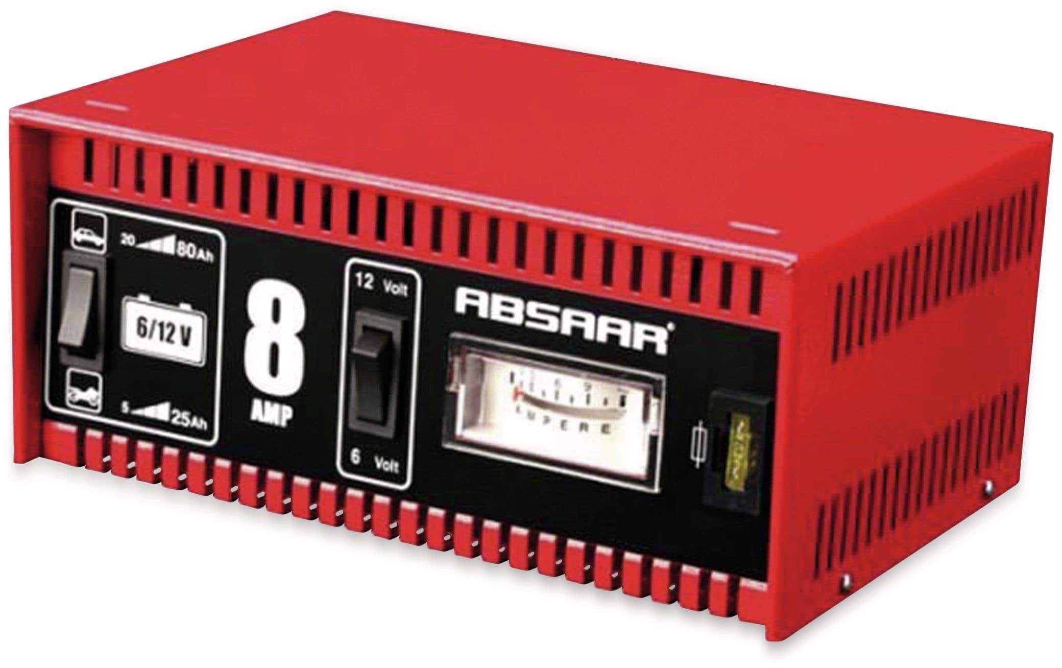 Absaar ABSAAR Batterie-Ladegerät 6/12 V- 8 A Batterie