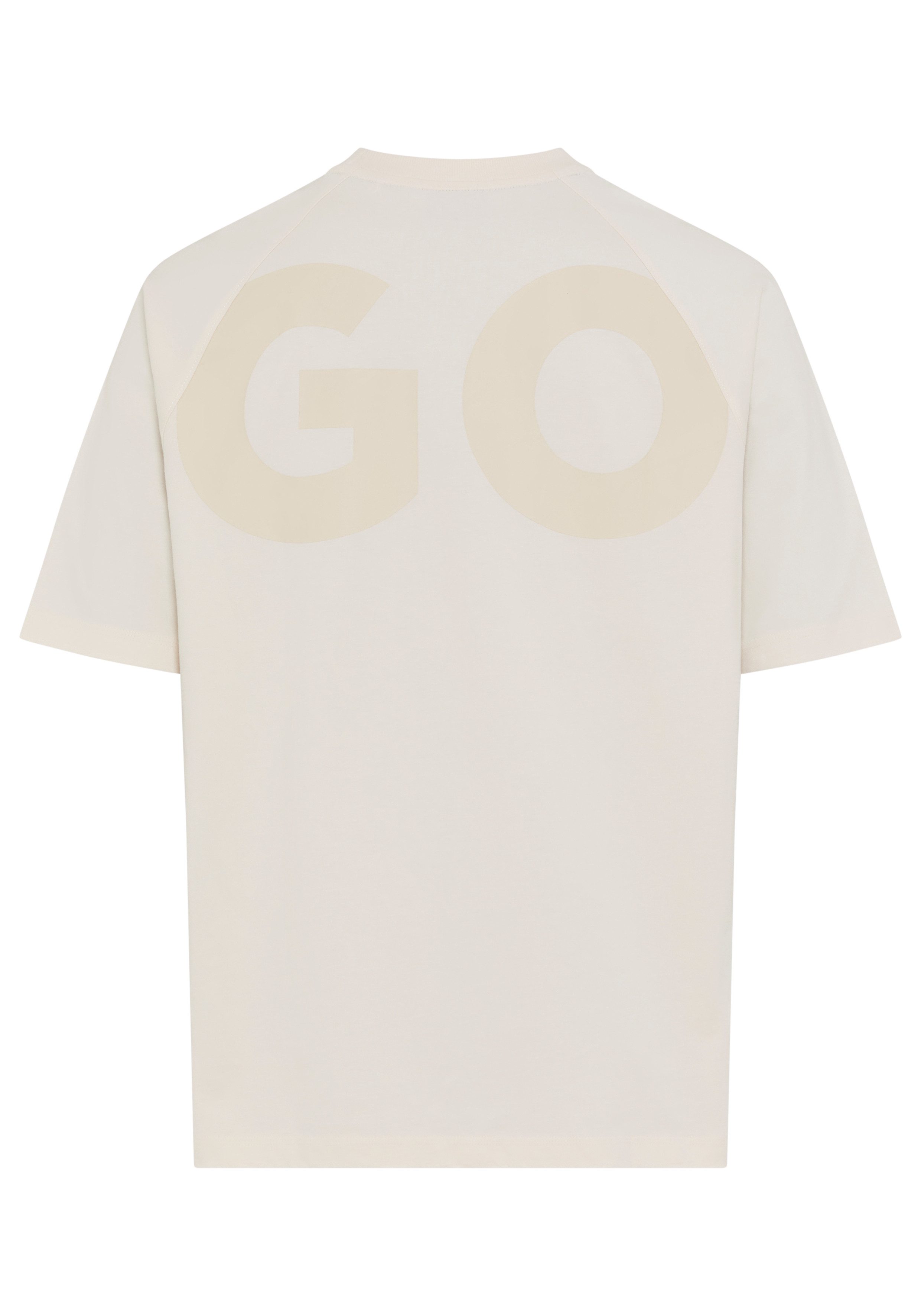 HUGO Blue T-Shirt Nalftee Rundhalsausschnitt, Loose Fit, großer Logo-Druck günstig online kaufen