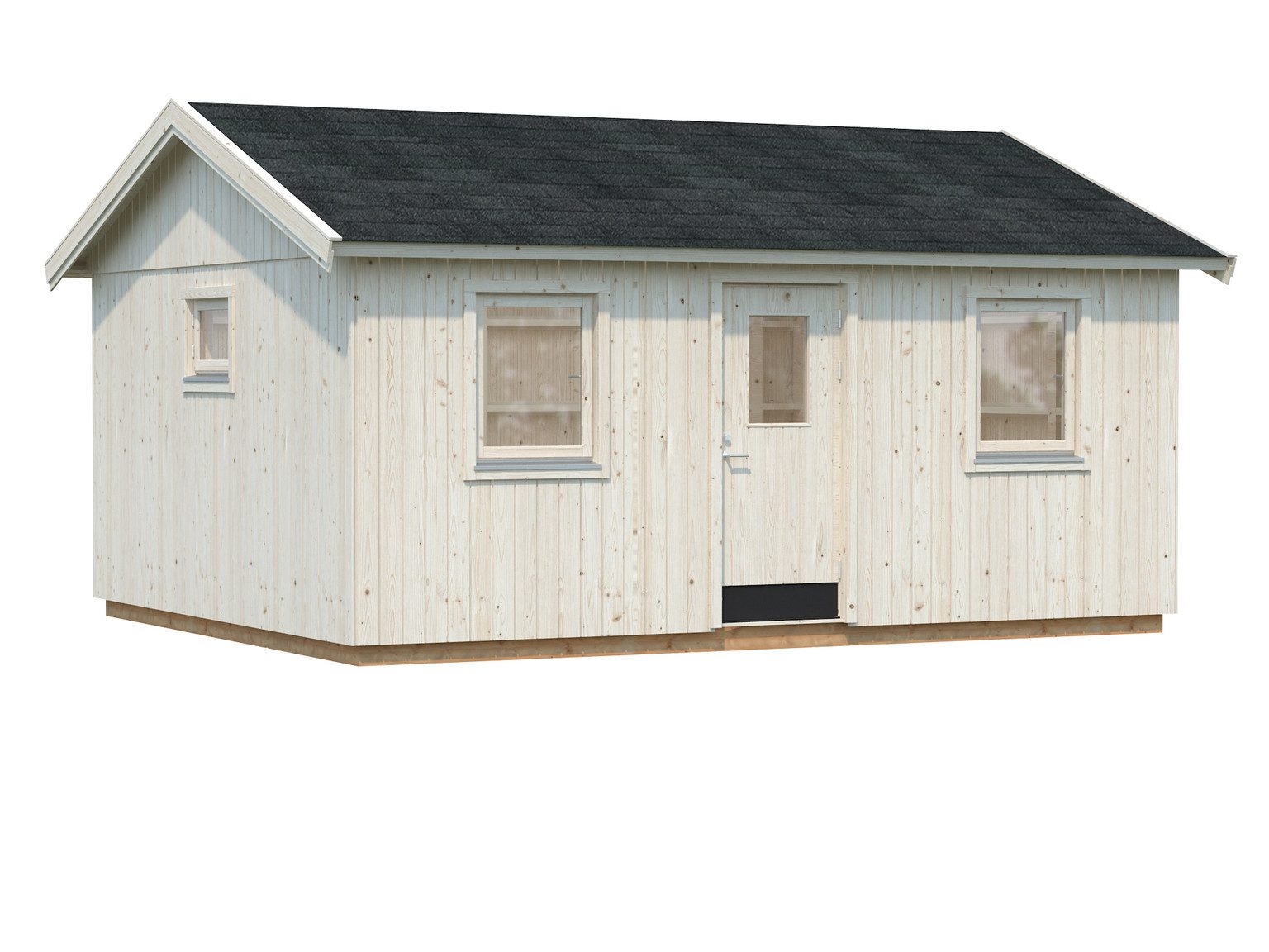 Palmako Gartenhaus Palmako Gartenhaus Nordic+ Haus Pernilla, 18 mm, 492 x 595 x 322 cm, unbehandelt