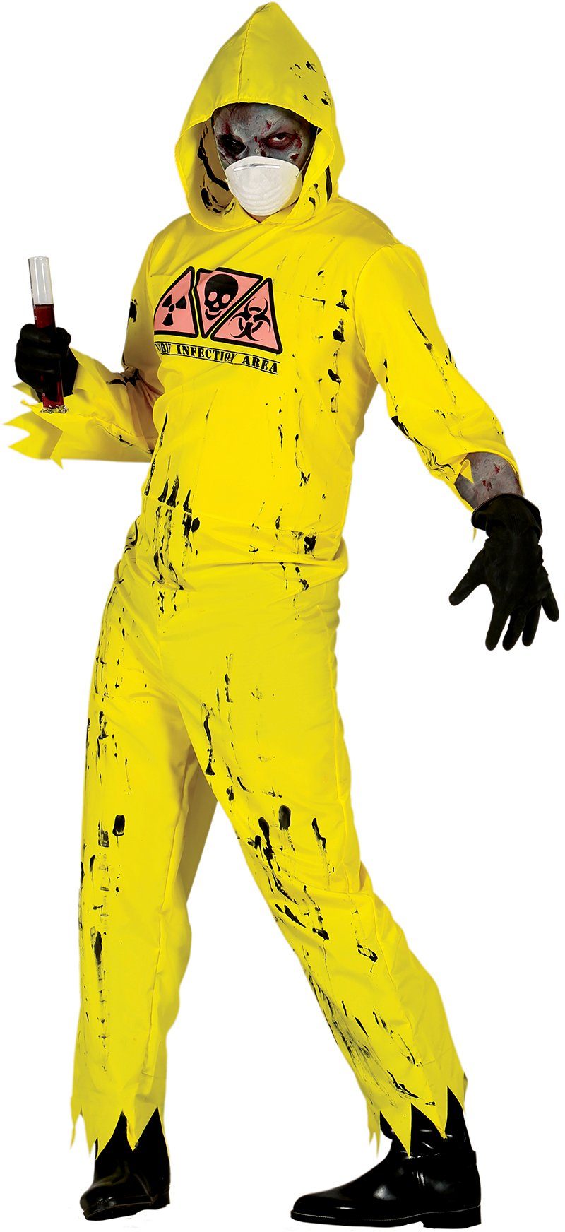 Fiestas Guirca Kostüm, Radioaktiver Zombie Herrenoutfit mit Maske und ...