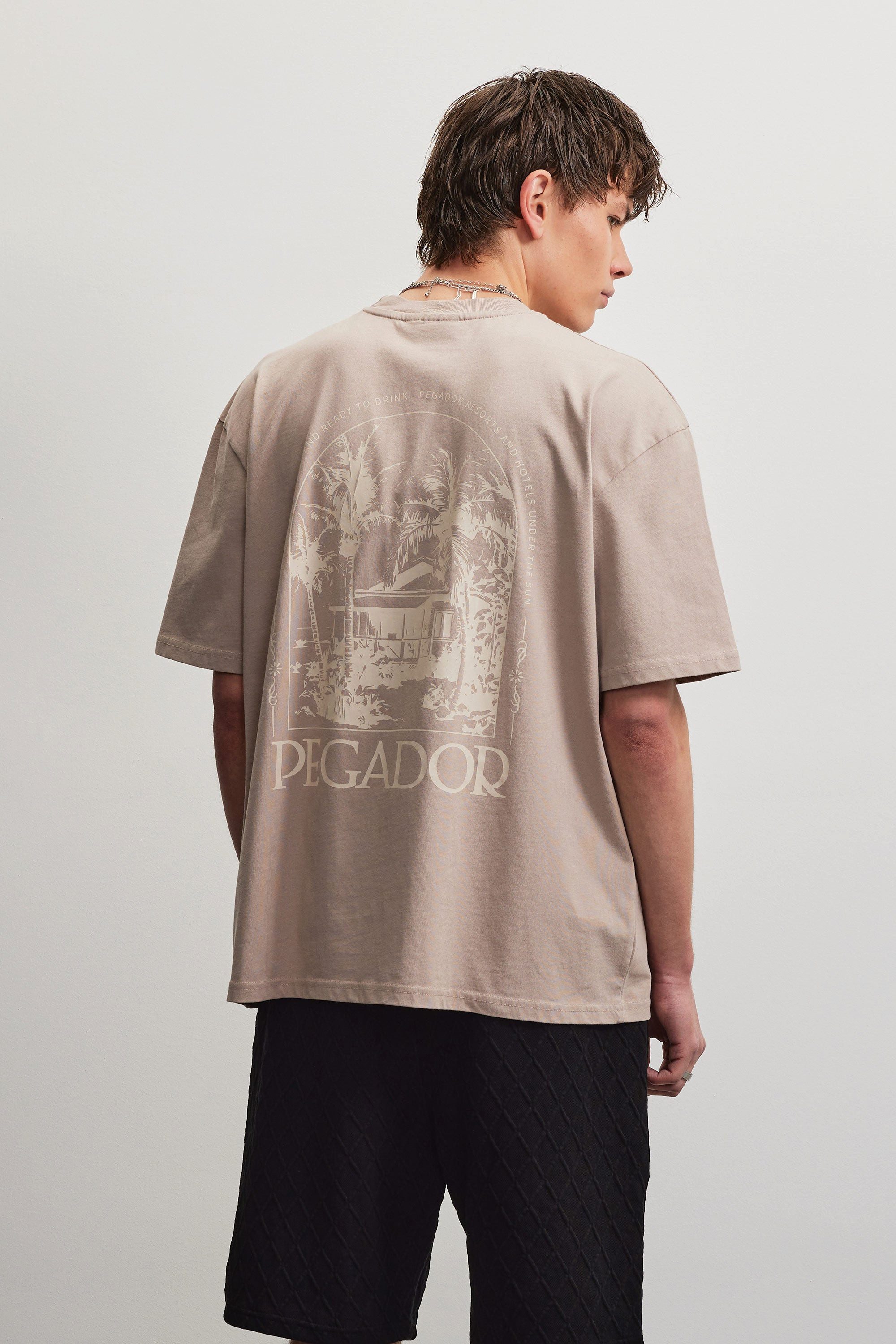PEGADOR Rundhalsshirt TRAVNIK OVERSIZED TEE