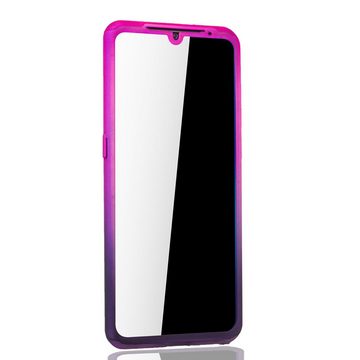 König Design Handyhülle Xiaomi Mi 9, Xiaomi Mi 9 Handyhülle 360 Grad Schutz Full Cover Violett