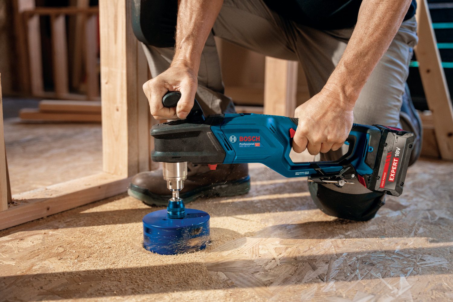 Bosch Professional Akku-Winkelbohrmaschine GRD 18V-127 solo, ohne Akku und Ladegerät