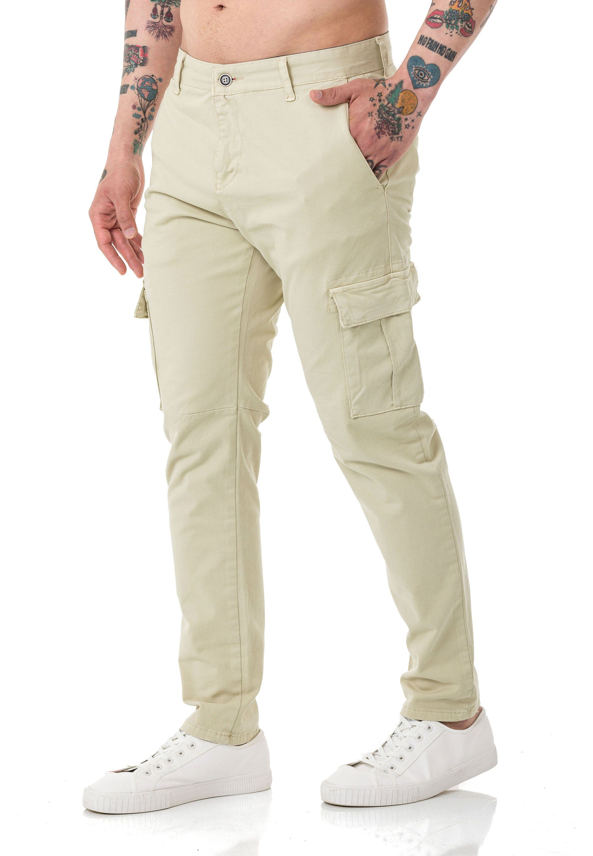 Chinohose Red Bridge Herren Chino Cargo Hose Basic