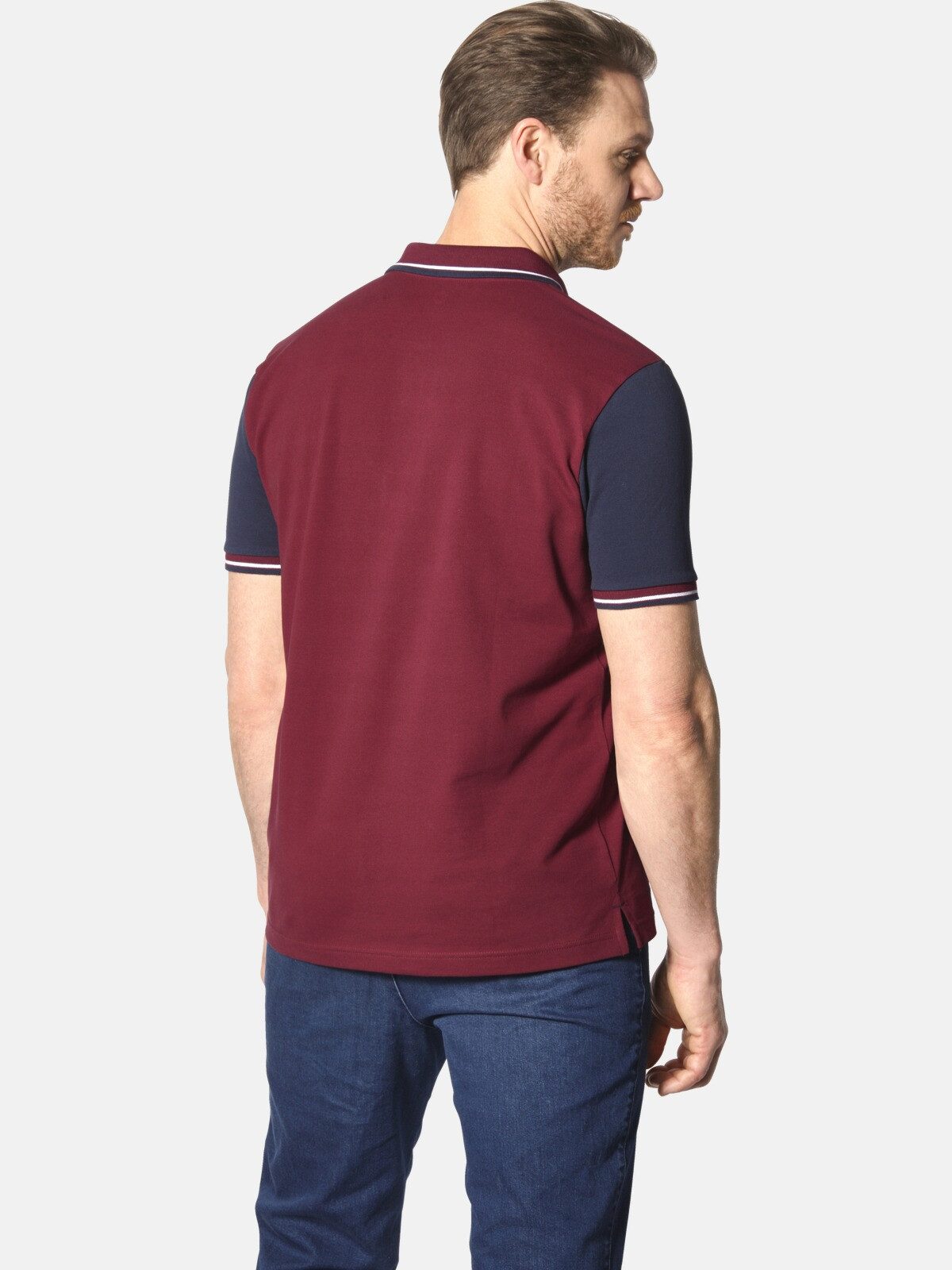 Jan Vanderstorm Poloshirt OLEJORN mit kontrastfarbenen günstig online kaufen