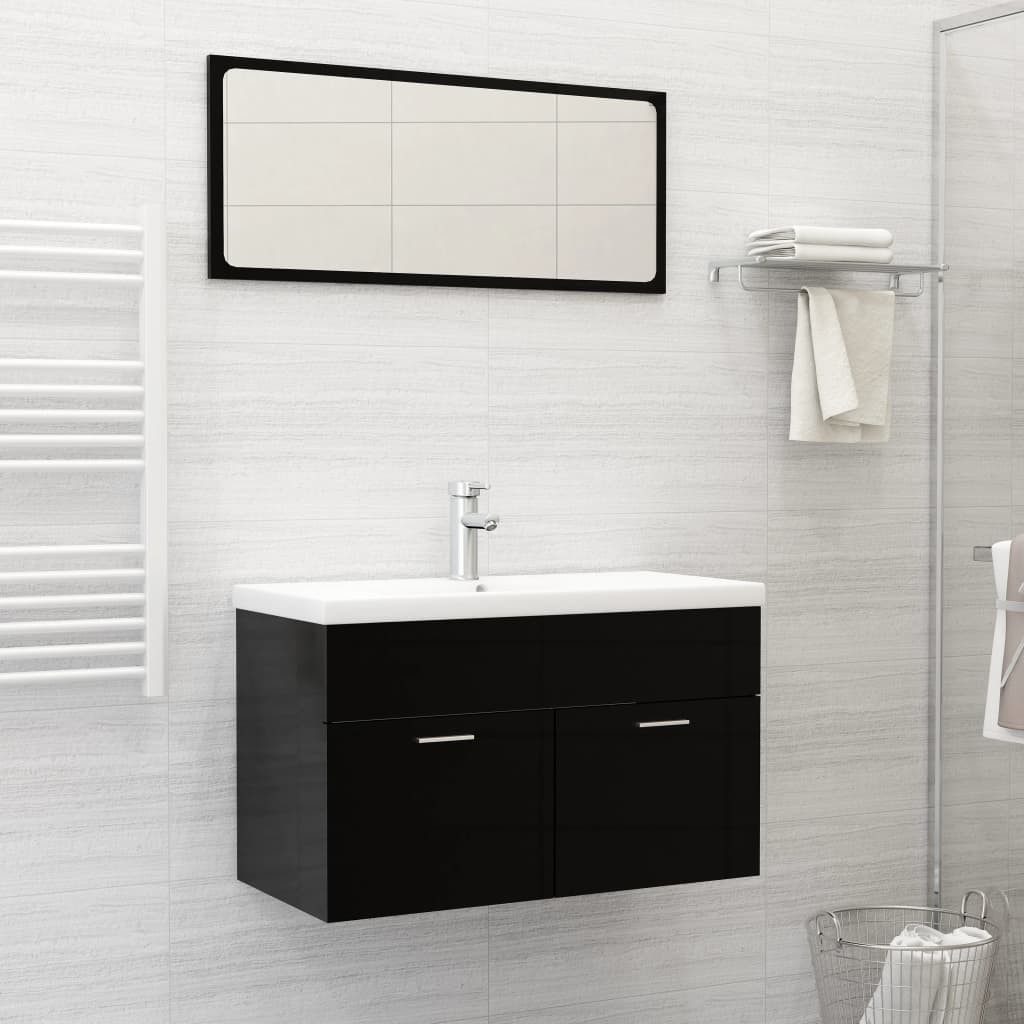vidaXL Waschbecken Einbauwaschbecken mit Wasserhahn 81x39x18 cm Keramik Weiß