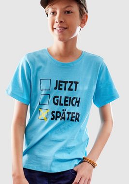 KIDSWORLD T-Shirt SPÄTER, Spruch