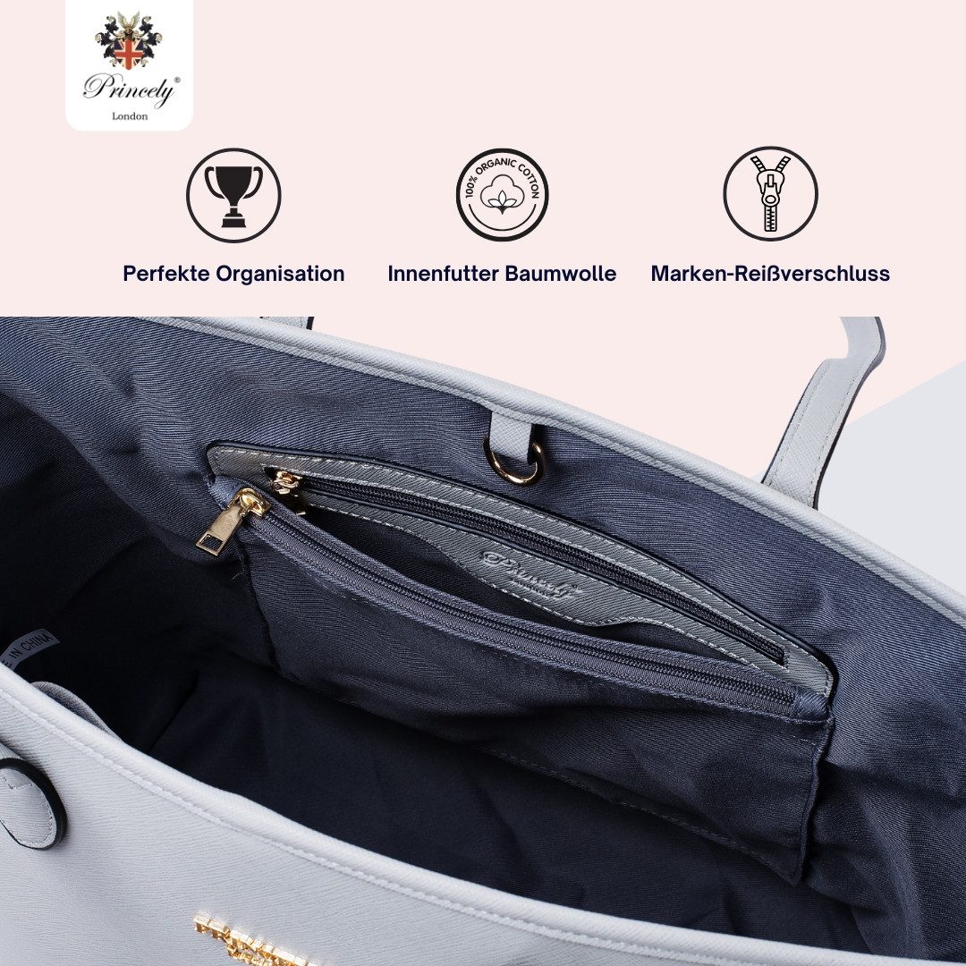 Princely London Shopper Georgia Medium - Mittelgroßer Damen Shopper, Elegant & viel Platz