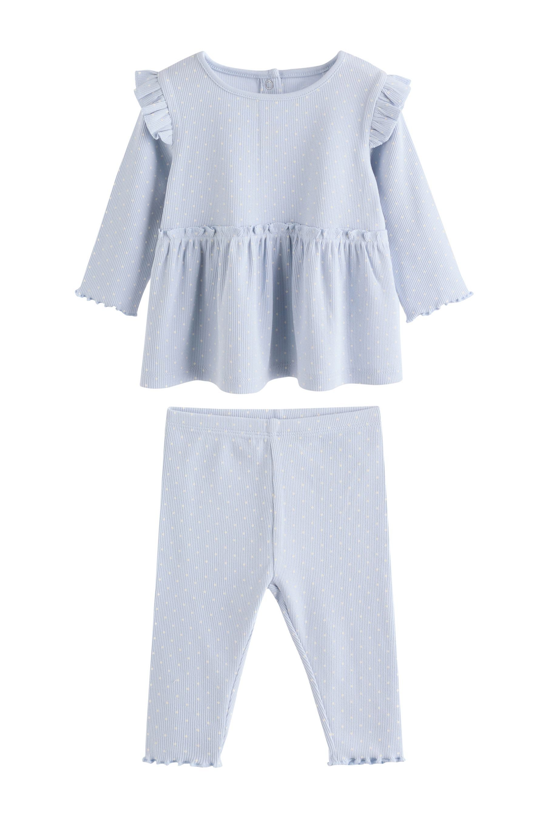 Shirt & Leggings Langärmeliges Babyoberteil und Leggings, Set