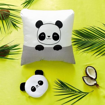 SEI Design Babykissen Panda 45x45 mit Baumwollbezug, gesticktes Babydesign