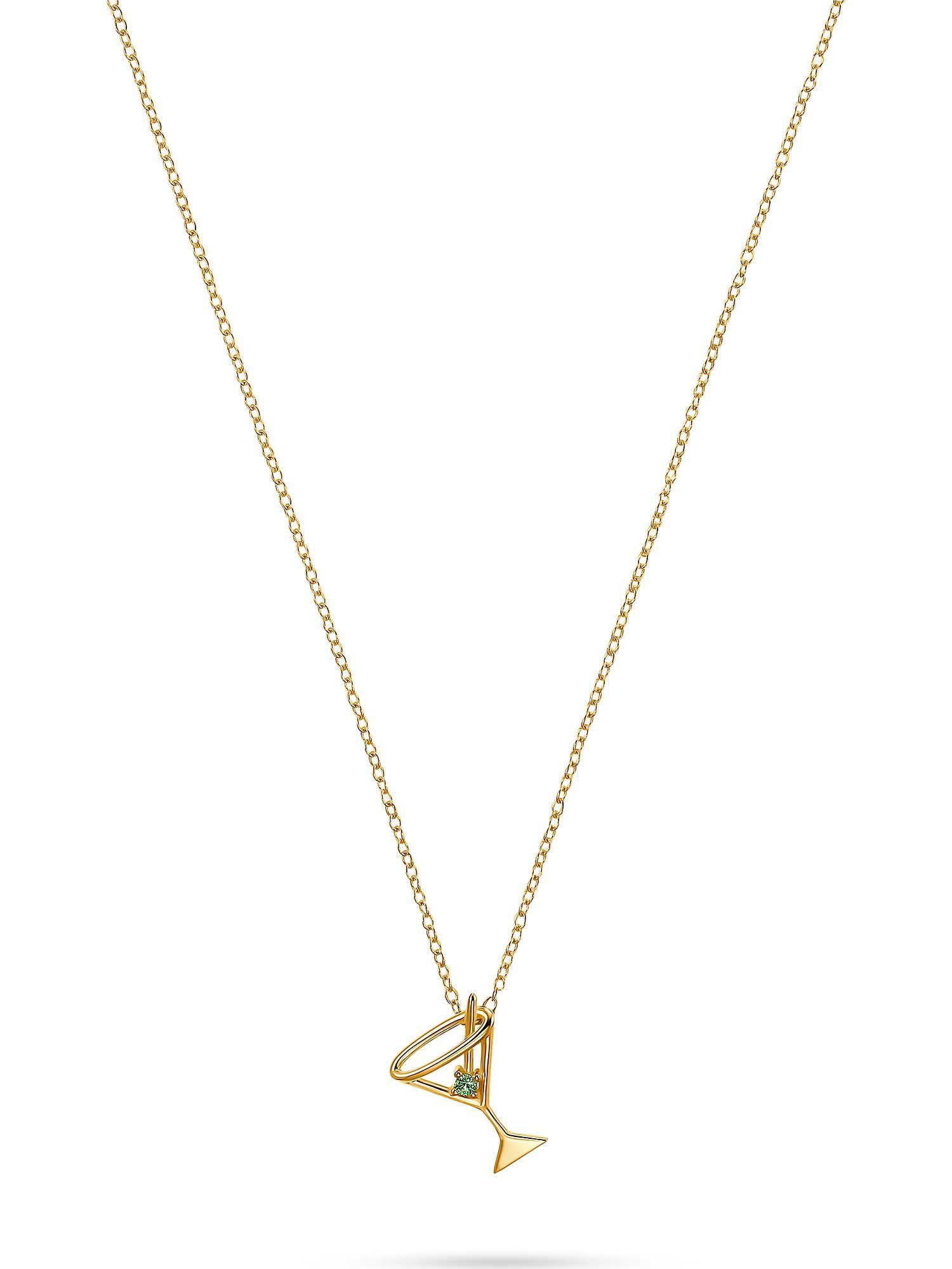 GUIA Collier GUIA Damen-Kette 585er Gelbgold 1 Tsavorit