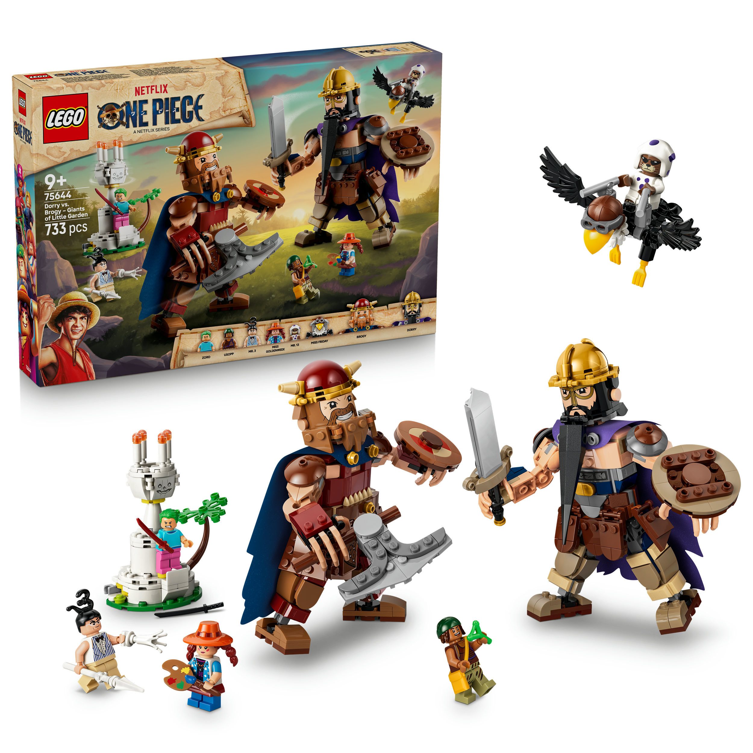 LEGO® Woogey vs. Boogey – Riesen aus Little Garden (75644), LEGO ONE PIECE Konstruktionsspielsteine, (733 St), Made in Europe