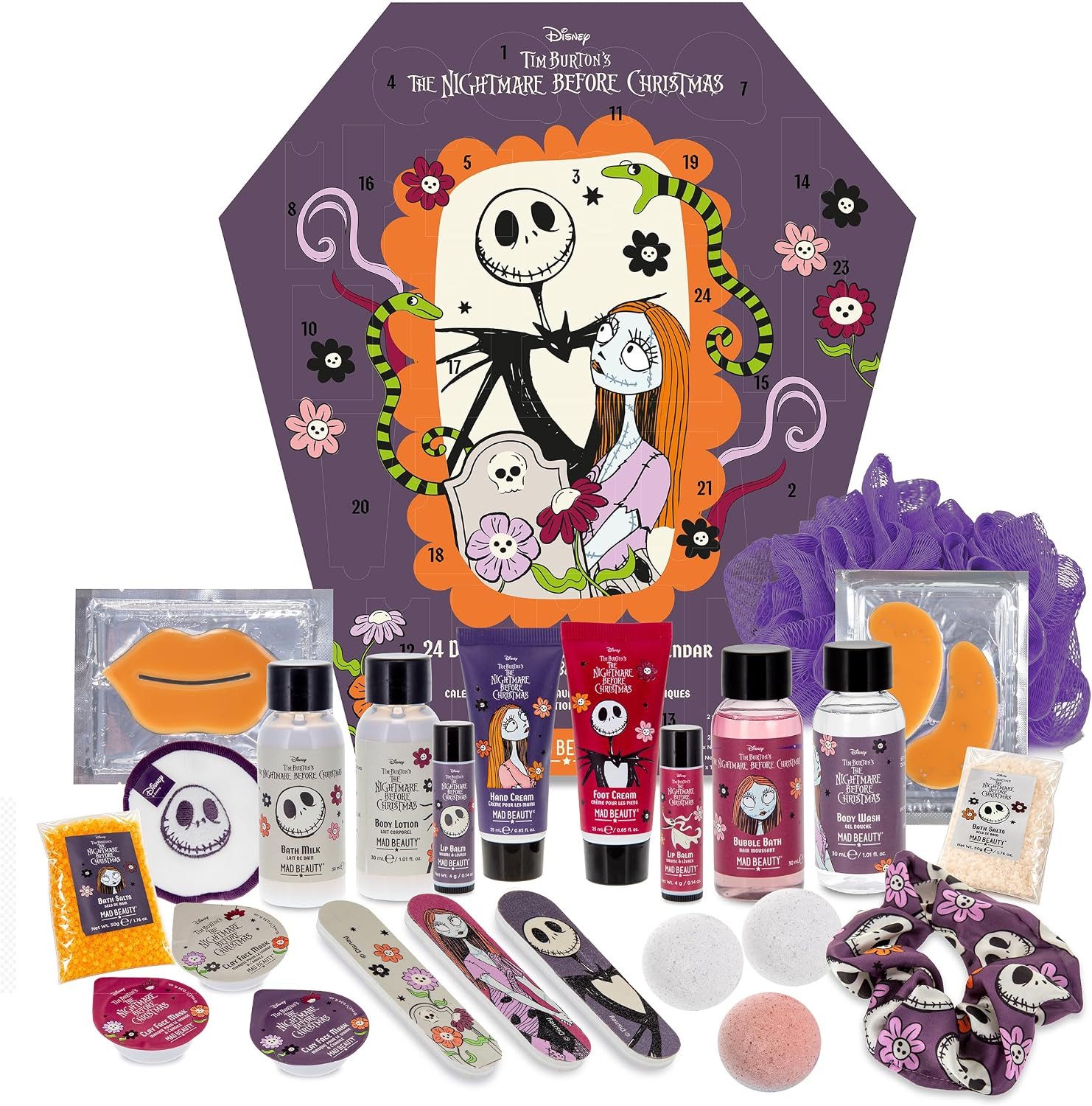 Mad Beauty Kosmetik-Adventskalender Disney Nightmare Before Christmas mit 24 Überraschungen