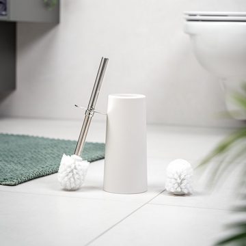 bremermann WC-Reinigungsbürste WC-Bürste, Kunststoff, Standbürste, inkl. Ersatzbürstenkopf, weiß