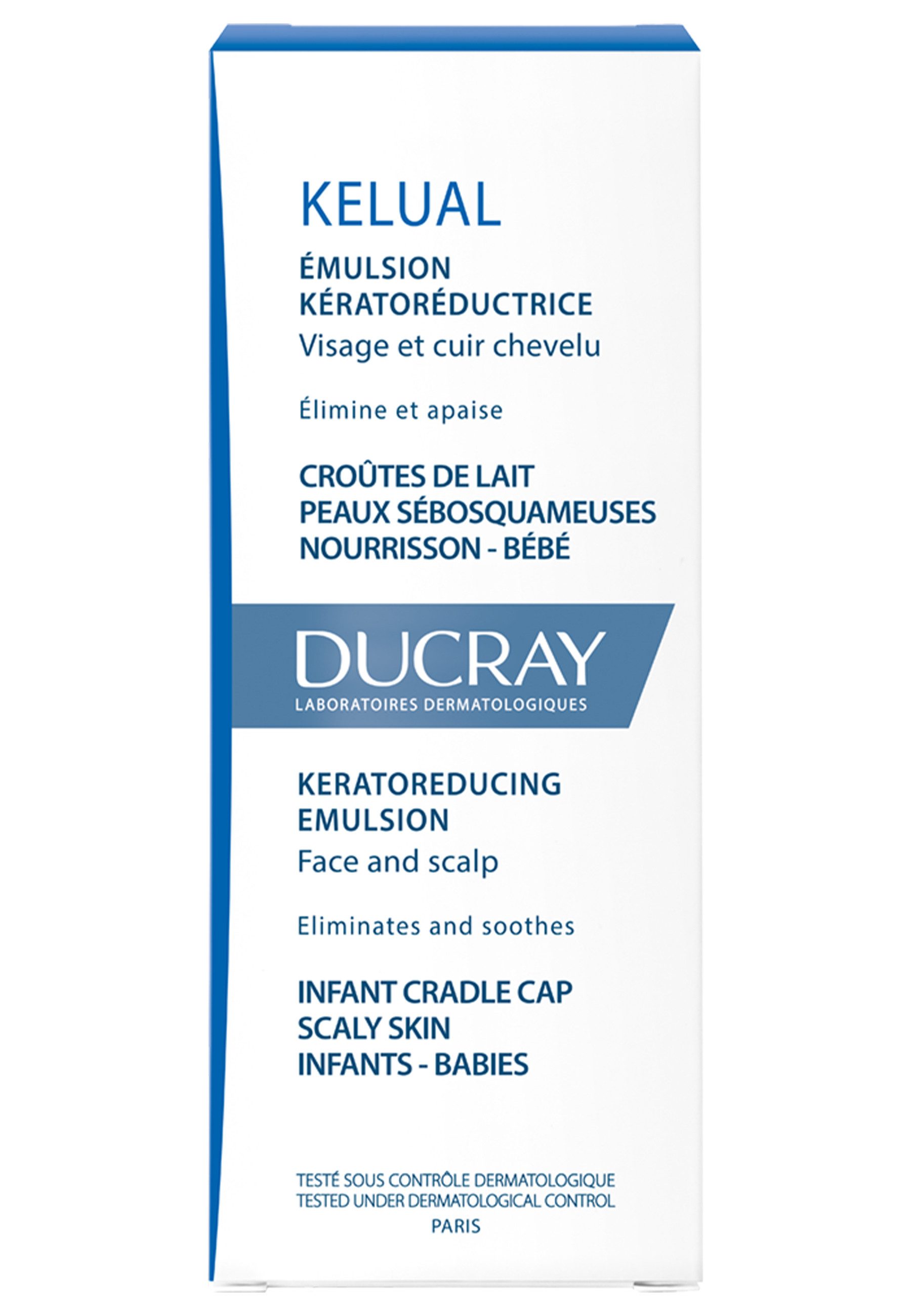 Ducray Kopfhaut-Pflegekur KELUAL Emulsion, 1-tlg., -, sanfte Pflege zur Entfernung von Milchschorf