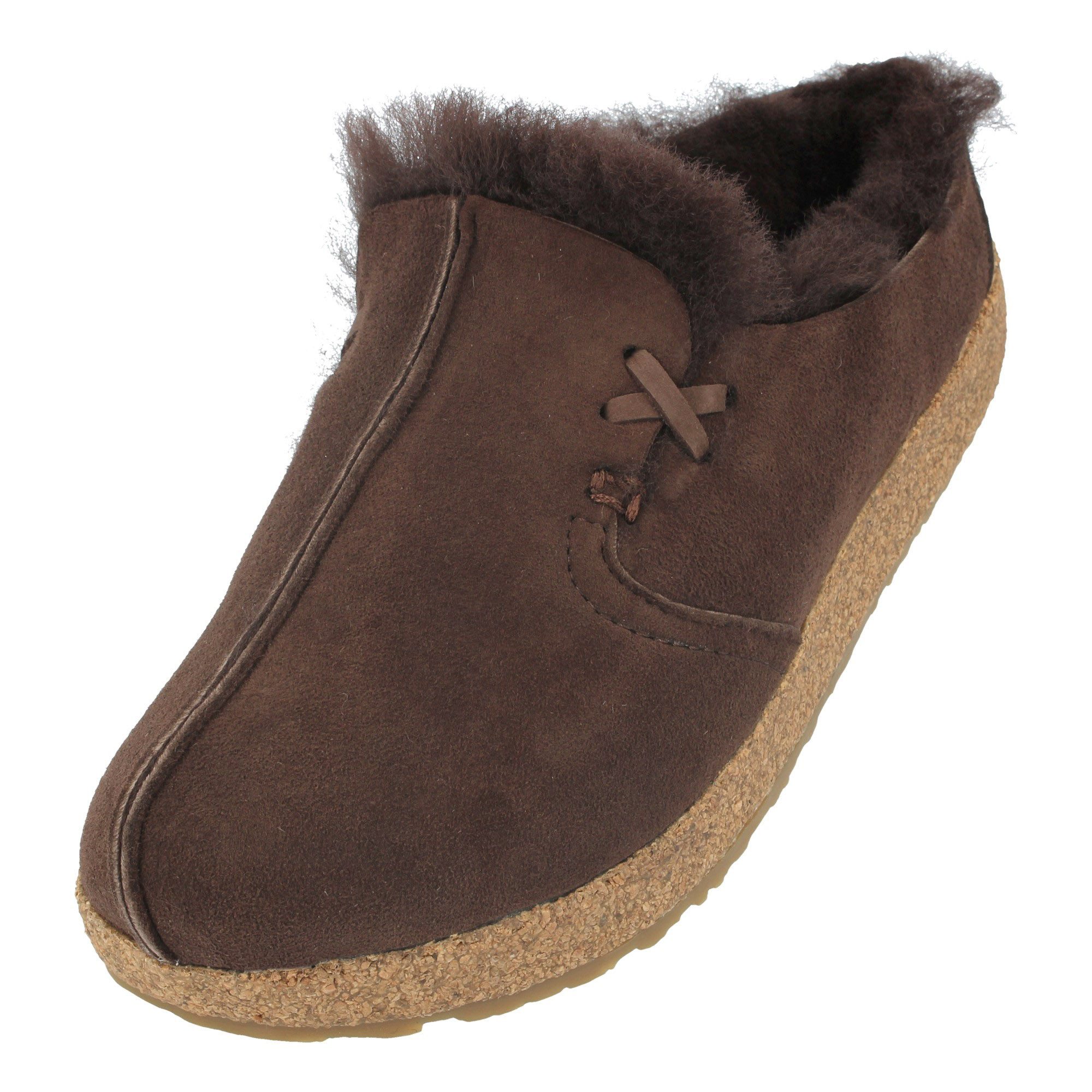 Haflinger Saskatchewan Lammfell Leder Hausschuhe Unisex Hausschuh