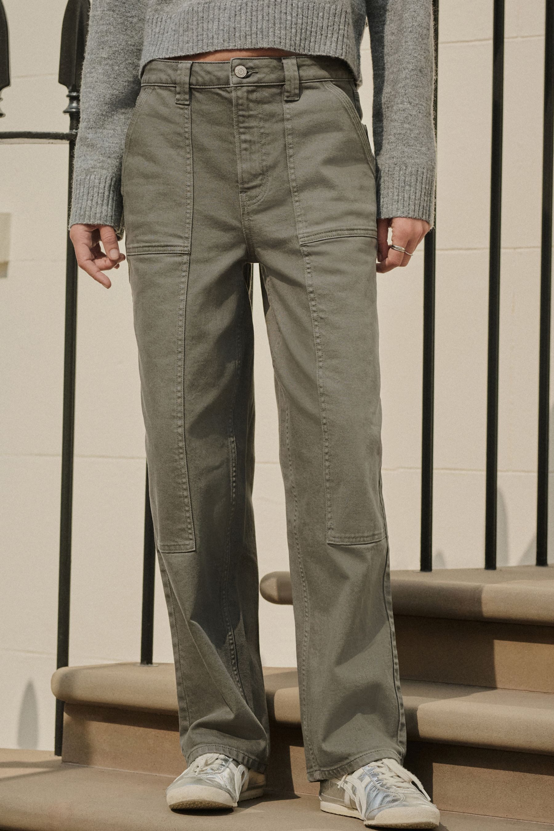 Next Gerade Jeans Zimmermannsjeans mit geradem Bein im Straight Fit (1-tlg)