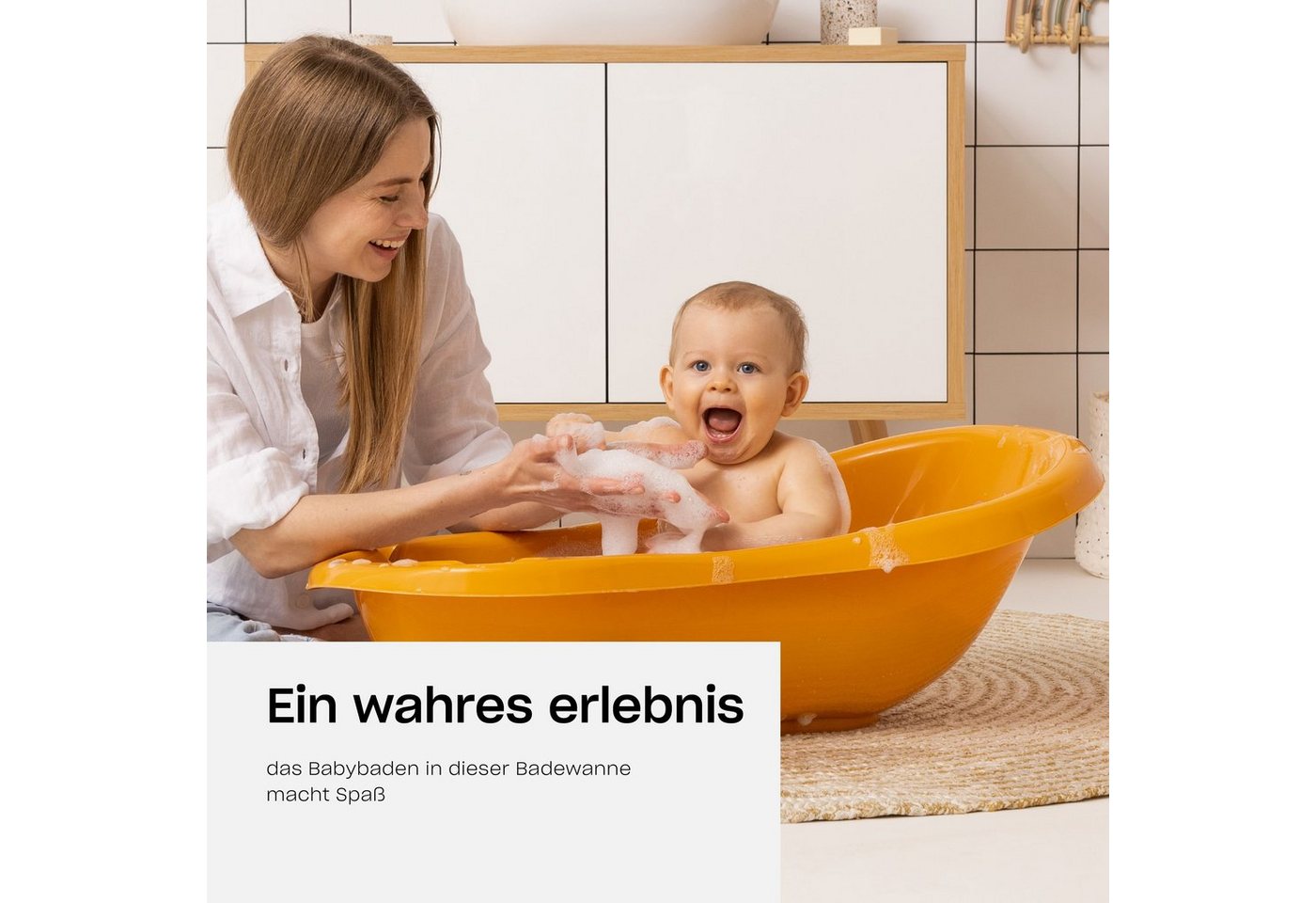 Thumbnail - Hylat Baby Babybadewanne Baby Badewanne Set mit / ohne Gestell und Badewannensitz - Fox, (1-teilig, 1-tlg), Babywanne mi...