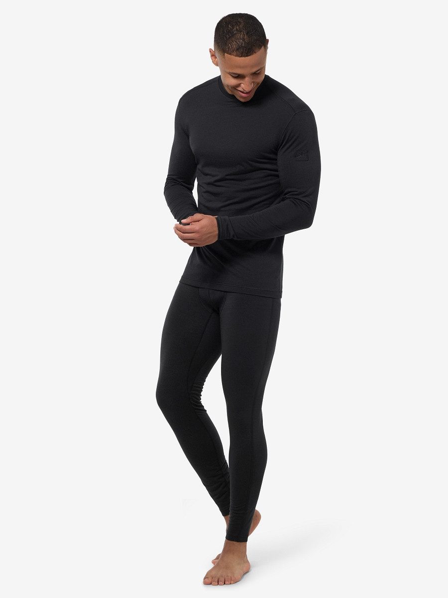 SUPER.NATURAL Thermounterhose für Herren, nachhaltig, Merino M BIO BASE TIGHTS atmungsaktiv, eng anliegend