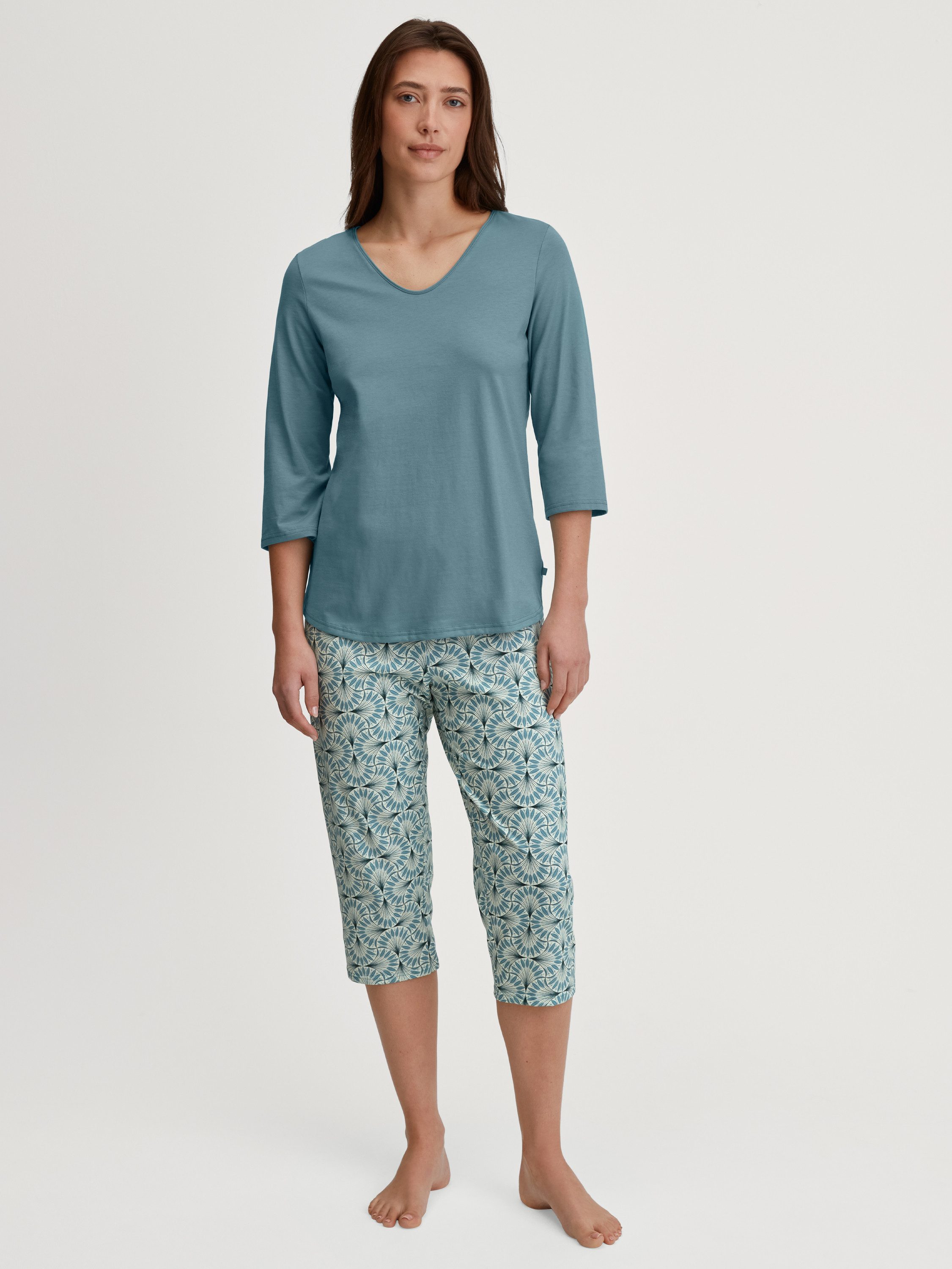 CALIDA Capri-Pyjama Ornament Nights Damen (2 tlg) günstig online kaufen