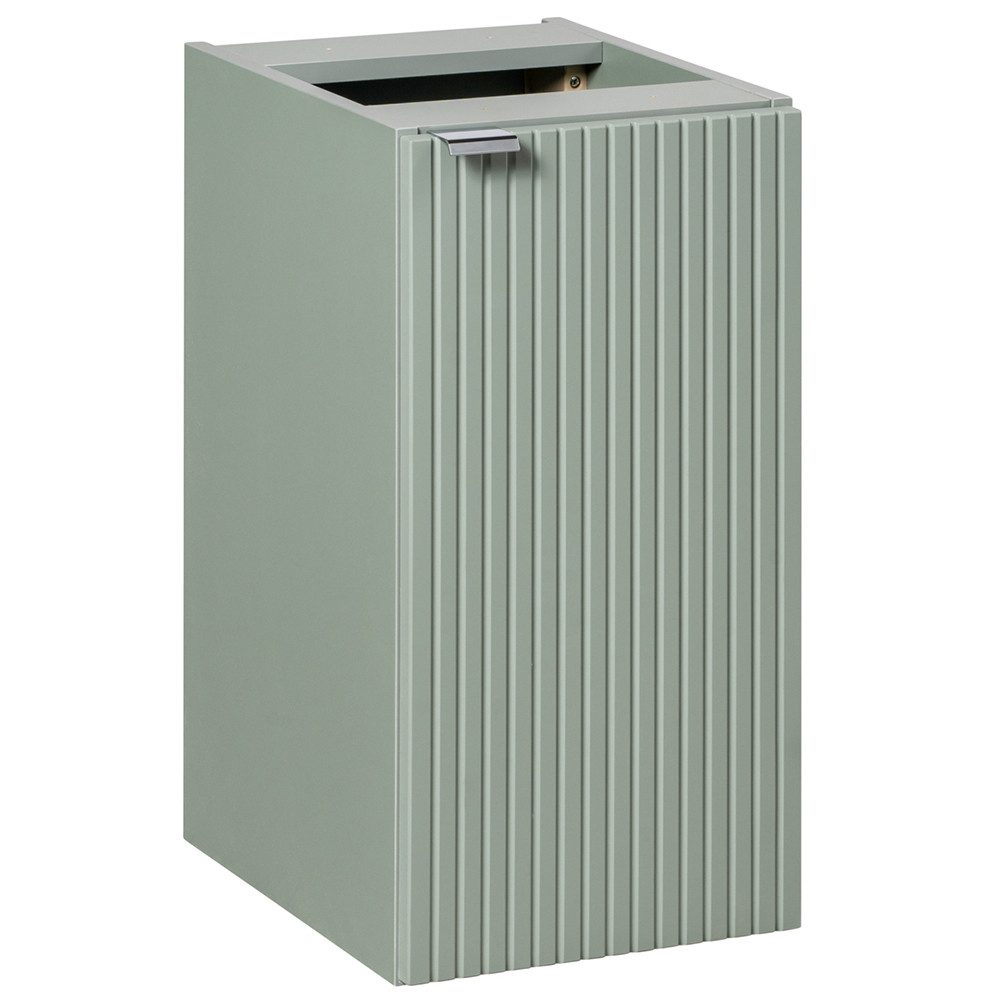 Lomadox Badkommode NEWPORT-56-GREEN, Unterschrank, Schilfgrün mit gerillter Front, ca. 30/57/39cm
