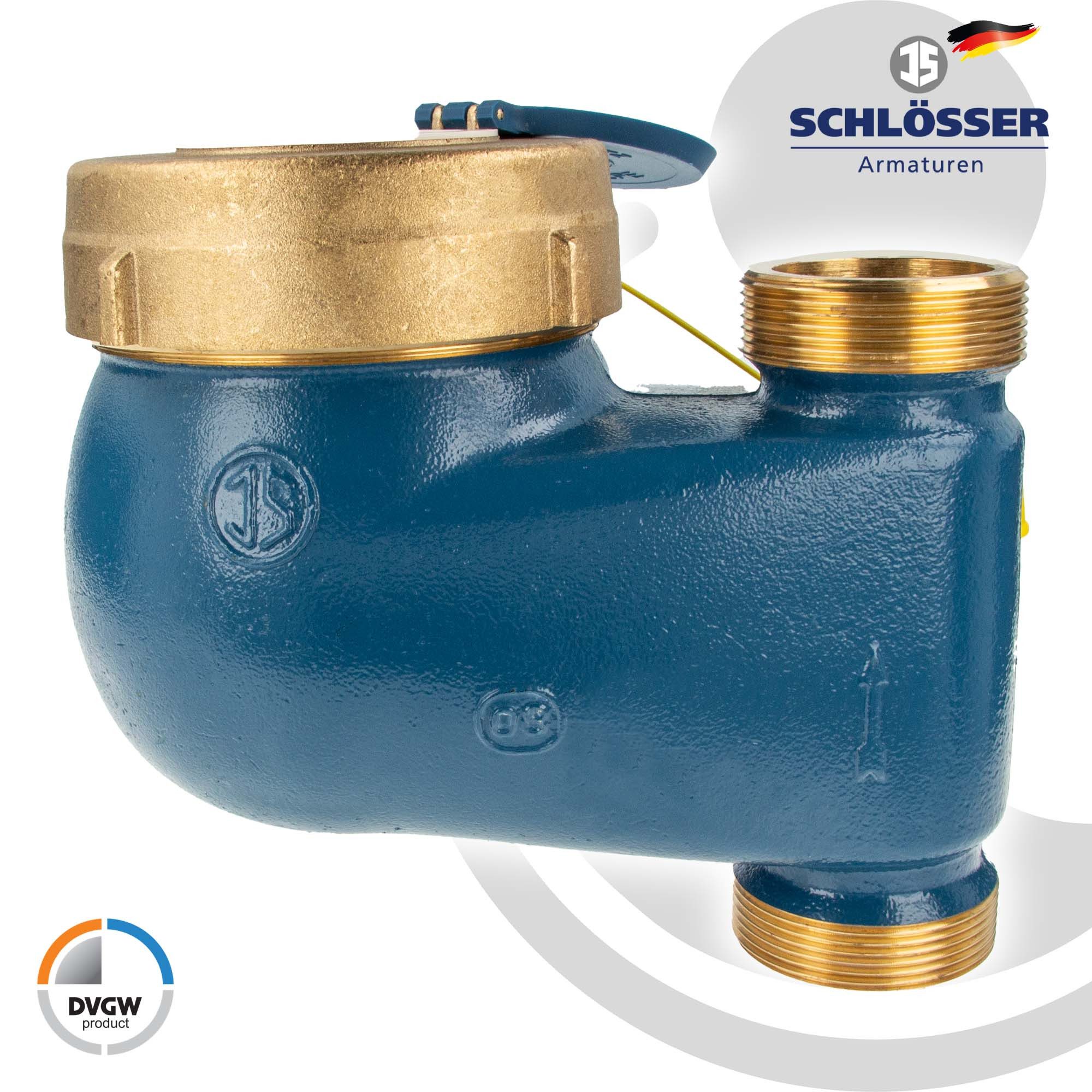 Thumbnail - Schlösser Wasserzähler Steigrohrzähler MNRS 1 1/2 Zoll DN 40 Q3=16, R80, Baulänge 150 mm