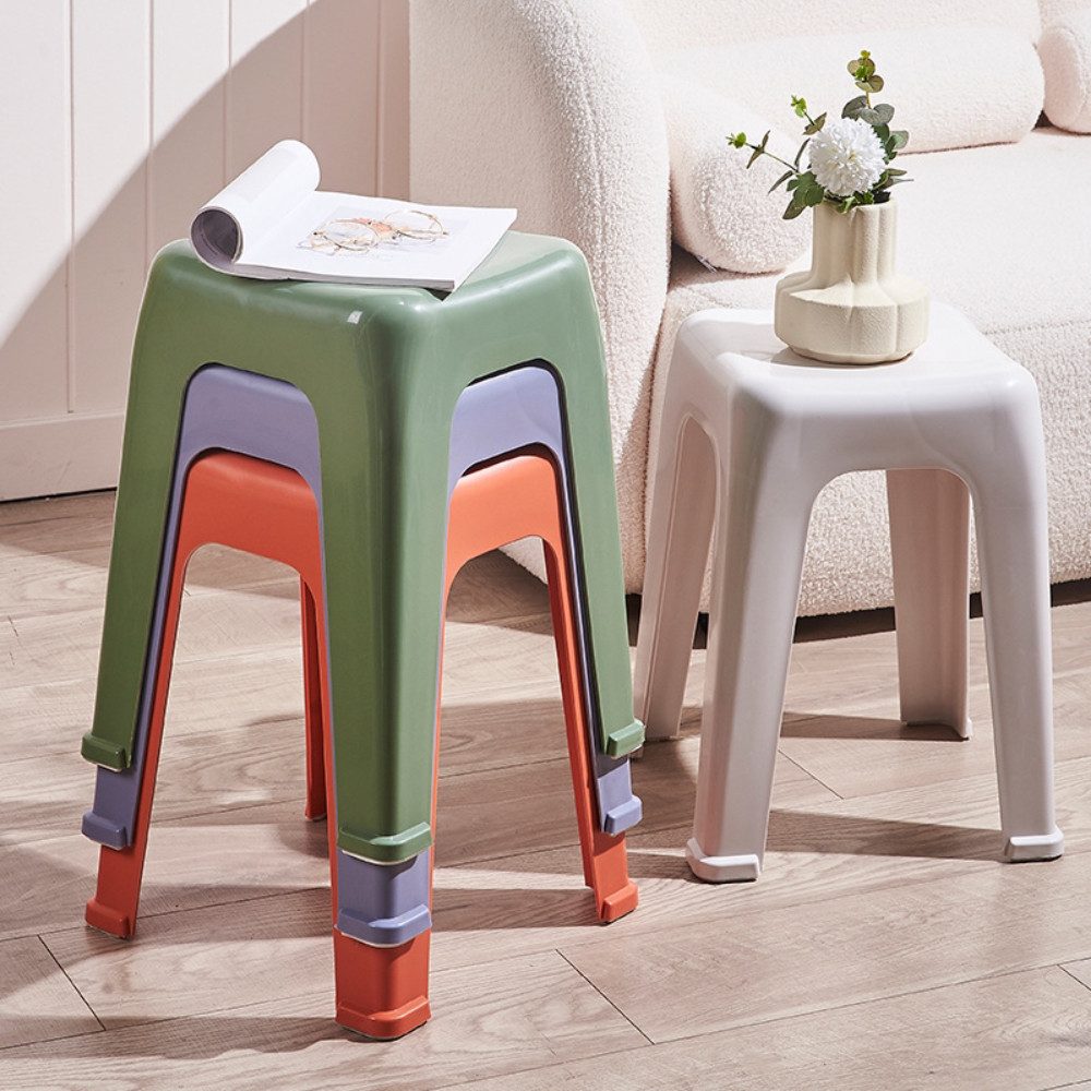 WITEN&NOCK Badhocker Duschhocker Sitzhocker Dusche Wohnzimmer Stuhl aus Kunststoff