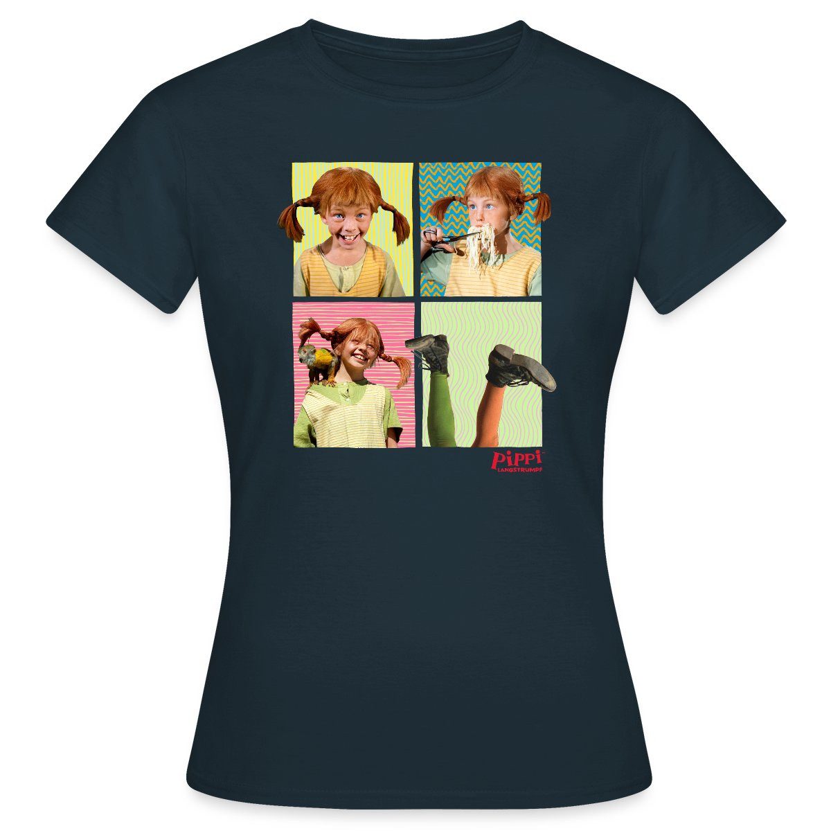 Spreadshirt T-Shirt Pippi Langstrumpf Portraits Von Pippi Frauen T-Shirt (1 günstig online kaufen