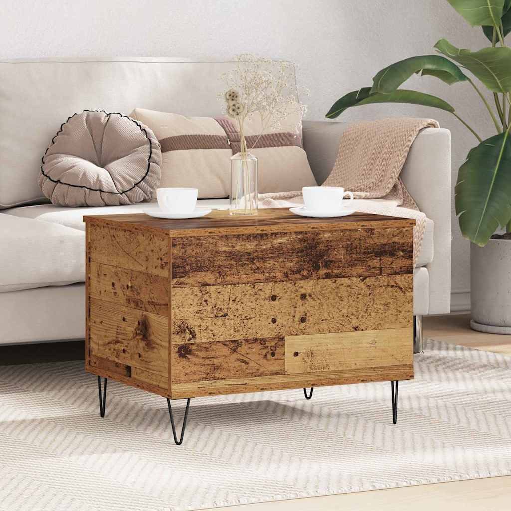 vidaXL Couchtisch Couchtisch Altholz 60 x 44,5 x 45 cm Holzwerkstoff (1-St)
