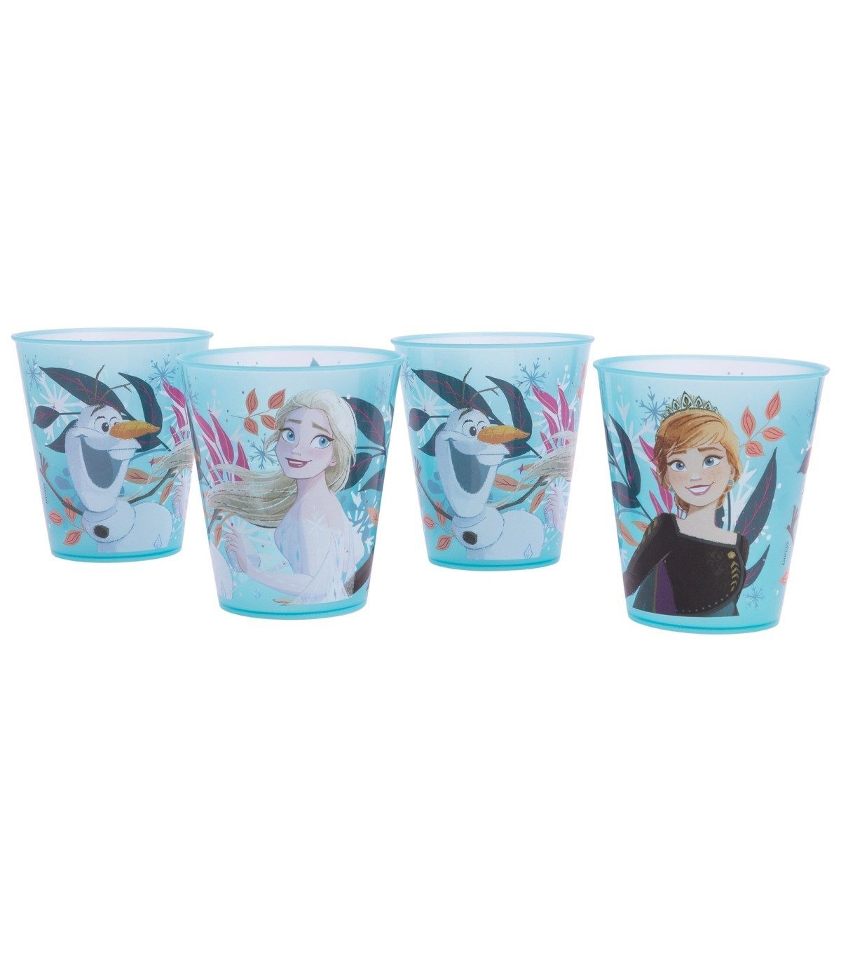 Disney Frozen Becher Kinder Becher Set 4 teilig 285 ml aus Polypropylen, 4-tlg.