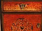 OPIUM OUTLET Nachtkommode »Vintage Schränkchen Kästchen Nacht-Kommode Nachtkonsole asiatisch orientalisch chinesisch orange-schwarz«, Bild 6