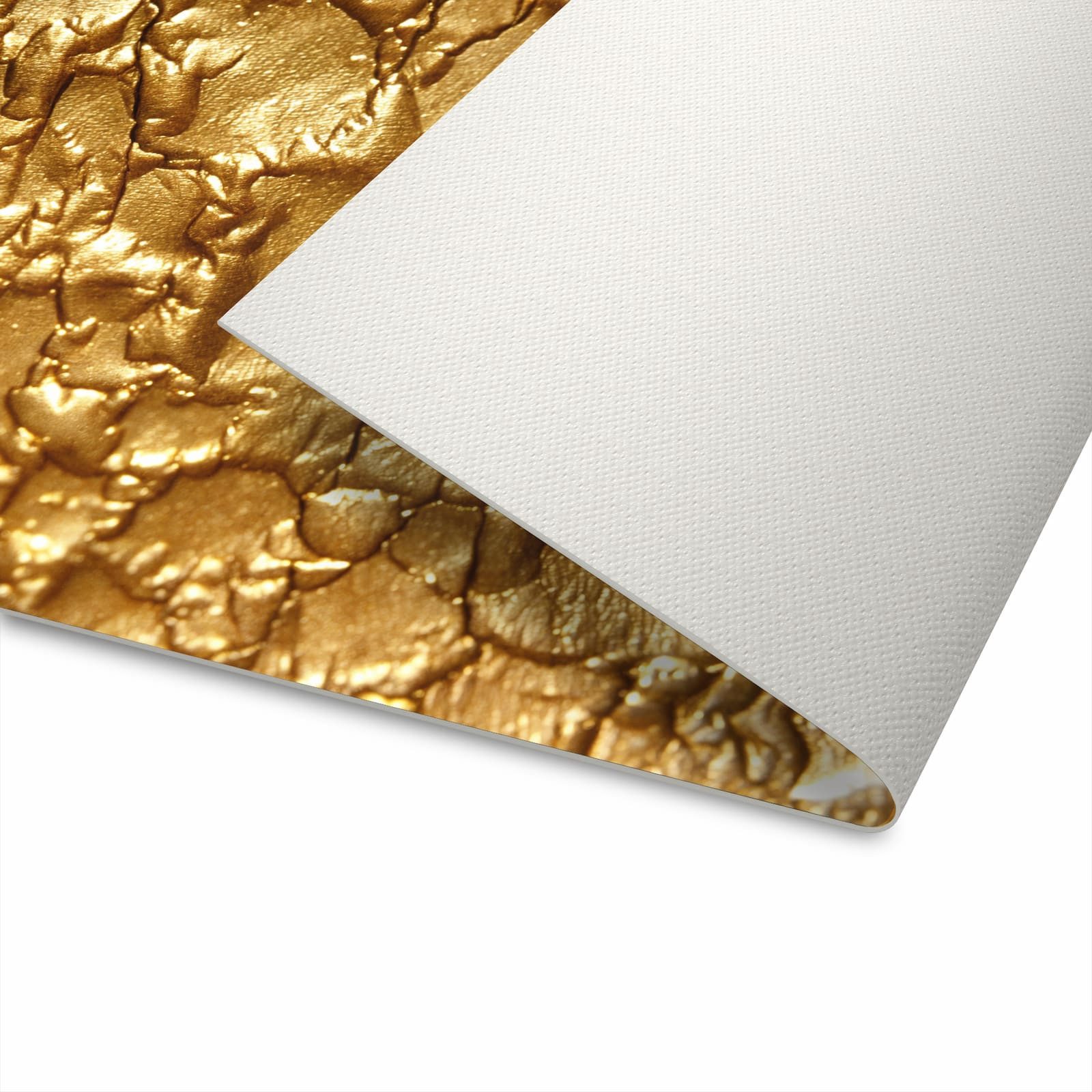 Primedeco Teppich Küchenteppich Goldene Struktur PVC rutschfest abwaschbar Läufer, Rechteckig, Höhe: 3 mm, Pflegeleicht & Wasserabweisend
