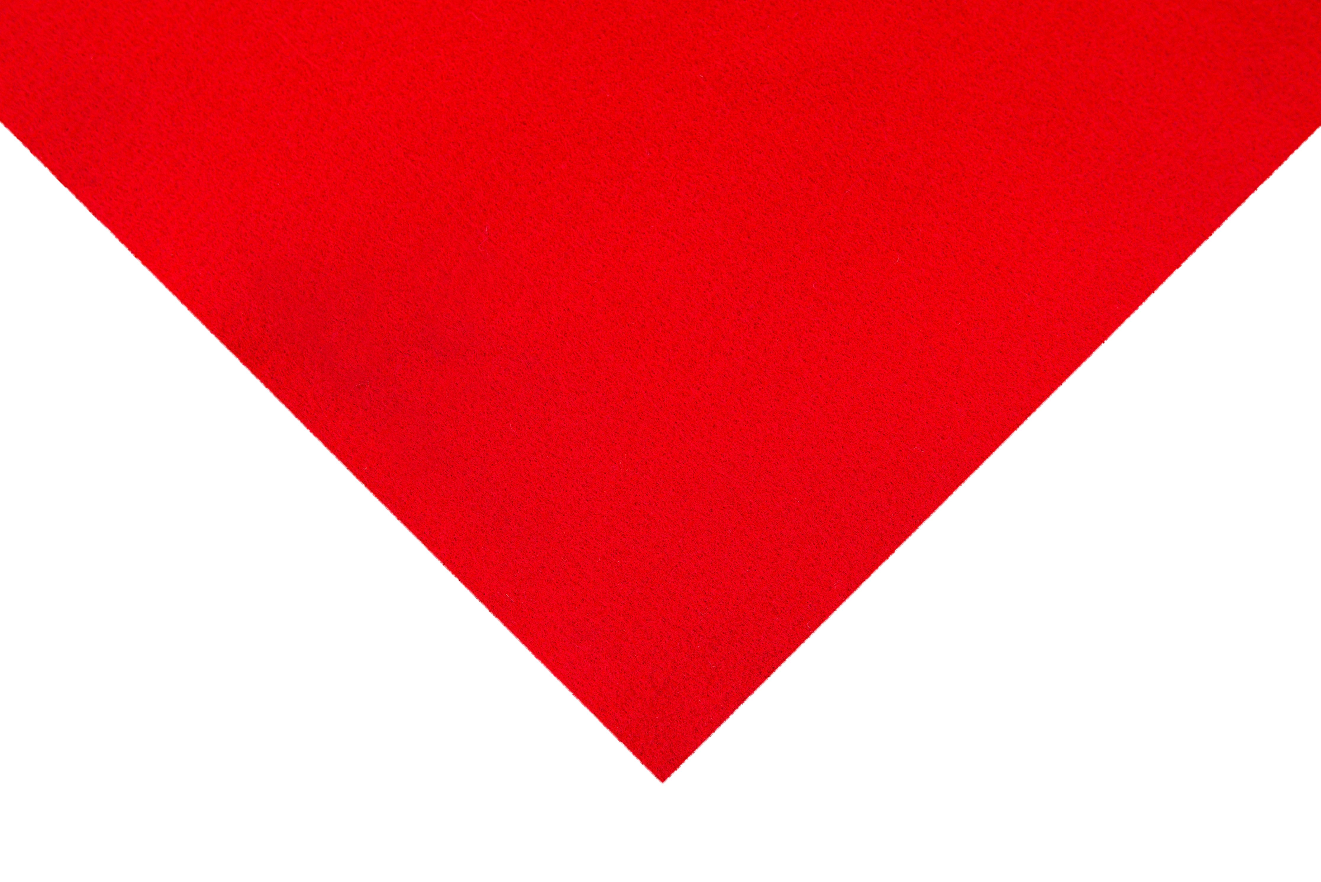 EraGreen Bastelfilz Bastelfilz Filz 1,5m Br. Dekostoff Wollfilz Filzstoff Filzrolle rot