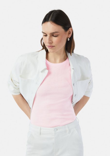 comma casual identity Kurzarmshirt Kurzärmeliger Feinsrickpullover mit Roll günstig online kaufen
