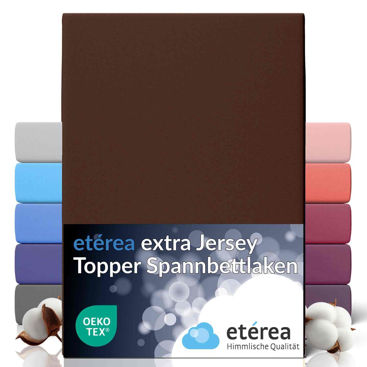 etérea Himmlische Qualität Spannbettlaken etérea Extra Jersey Topper Spannbettlaken 90x200 -, Jersey, Gummizug: rundum, (1 Stück)