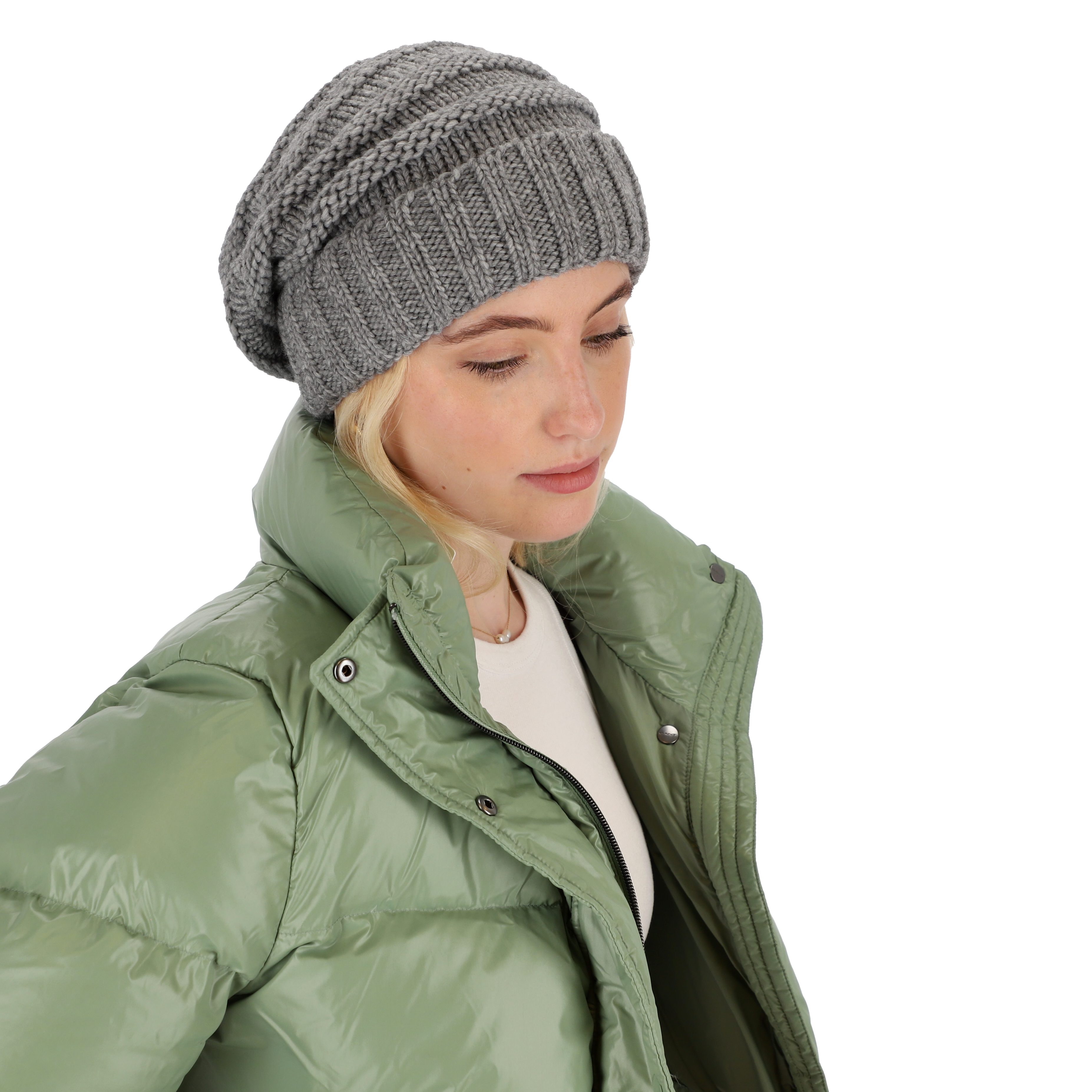 halsüberkopf Accessoires Strickmütze Ballonmütze mit Fleece-Einsatz günstig online kaufen