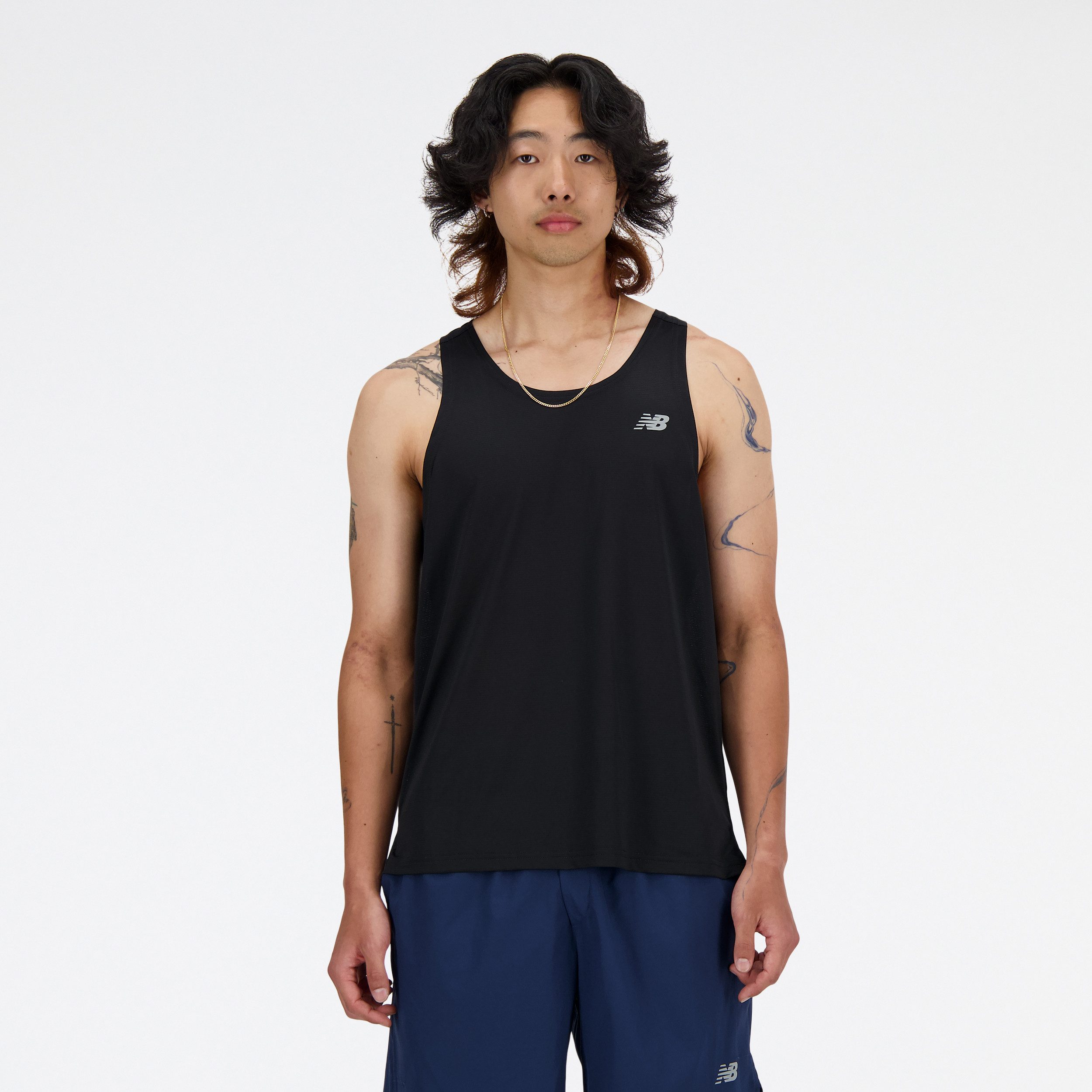 New Balance Lauftop Sport Essentials Singlet mit Label