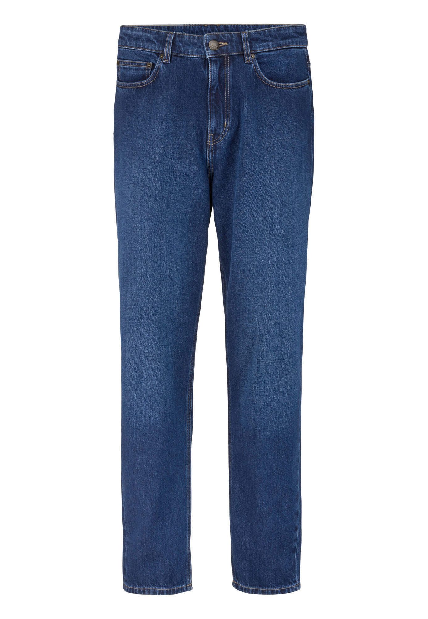 Hessnatur Bequeme Jeans Mads Relaxed Tapered aus reinem Bio-Denim (1-tlg) Mads Relaxed Tapered aus reinem Bio-Denim