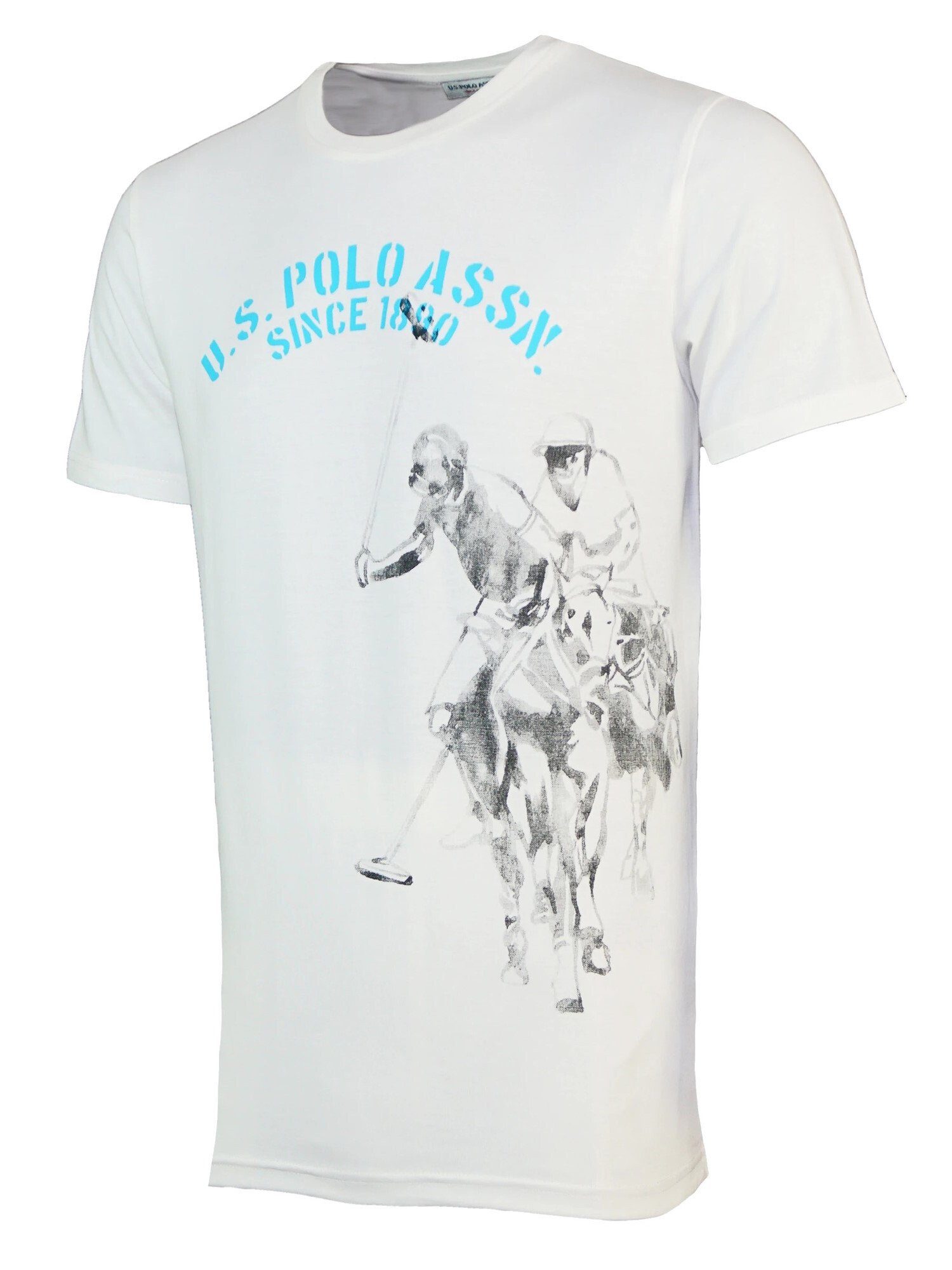 Kurzarmshirt und 1890 Polo Assn mit Rundhals T-Shirt T-Shirt U.S. (1-tlg) Since