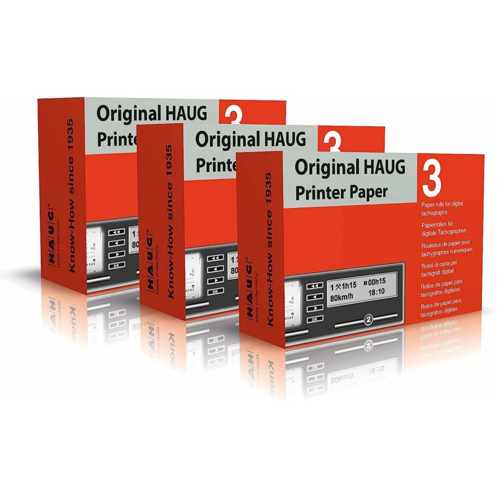 RNK Druckerpapier Tachoscheibe 3 Rollen Thermo Economy