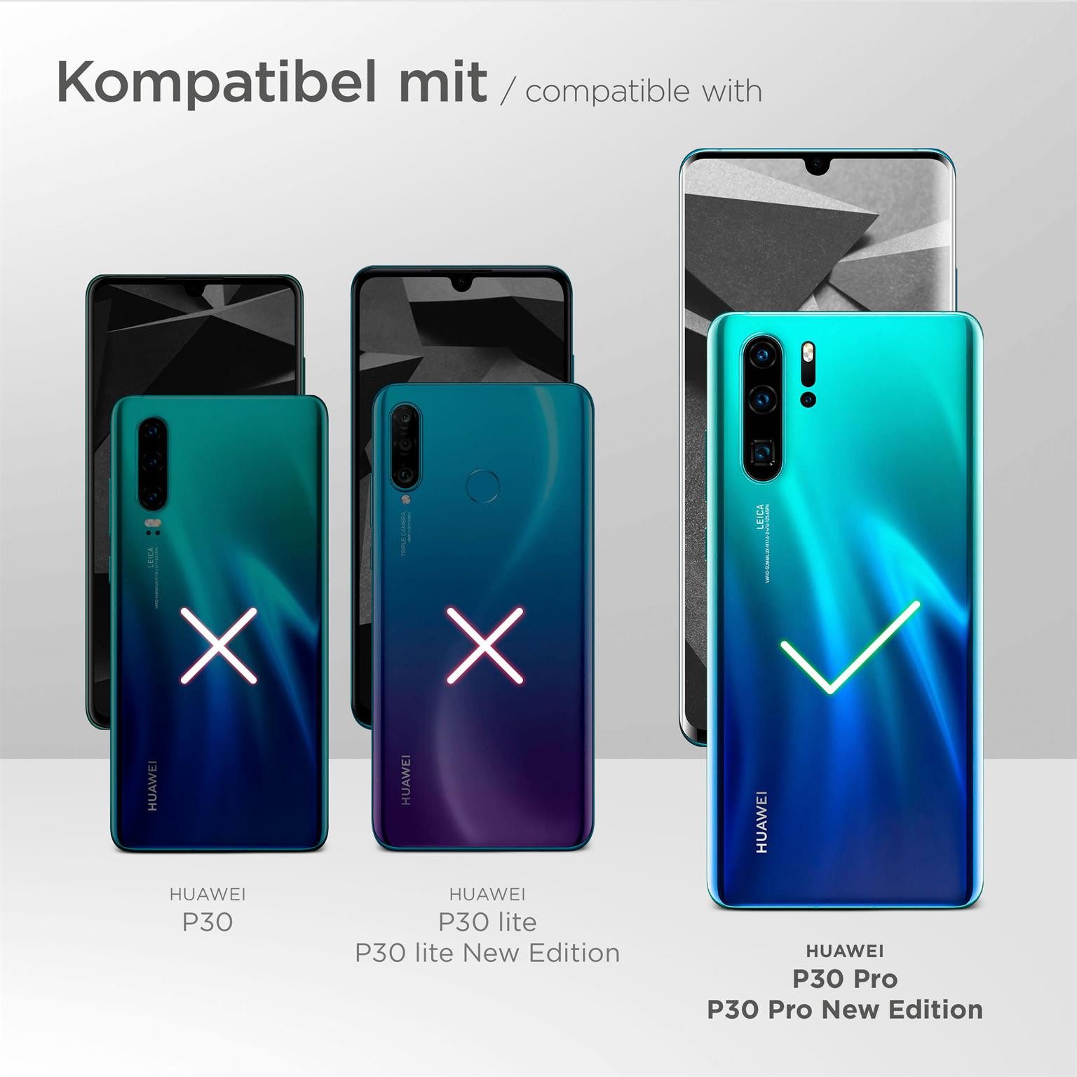 ONEFLOW Handyhülle ONEFLOW® Soft Case für Huawei P30 Pro, Hülle aus Silikon, Back Cover mit Kameraschutz, weiche Silikonhülle