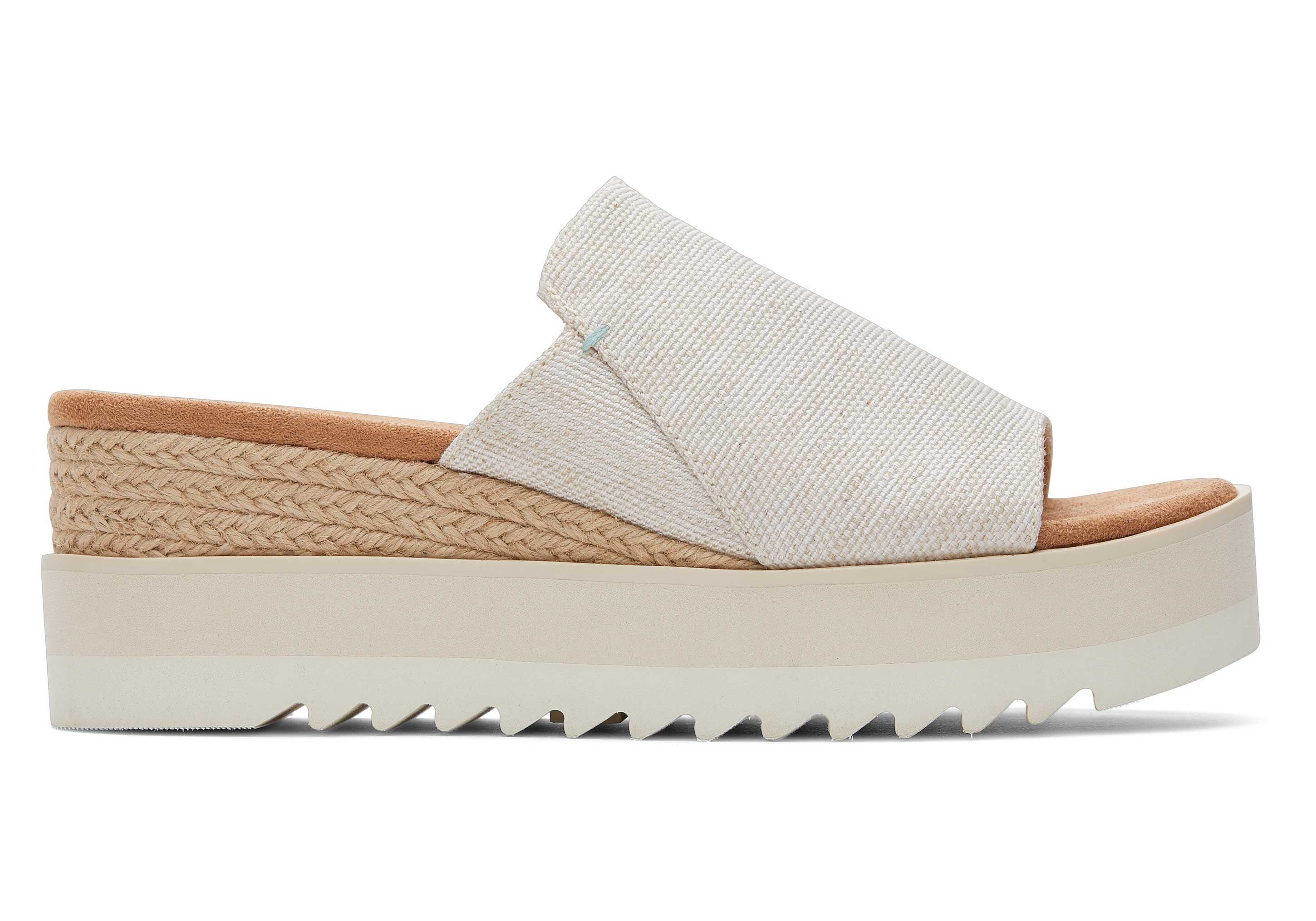 TOMS Diana Mule Natural Sandal Plateausandale