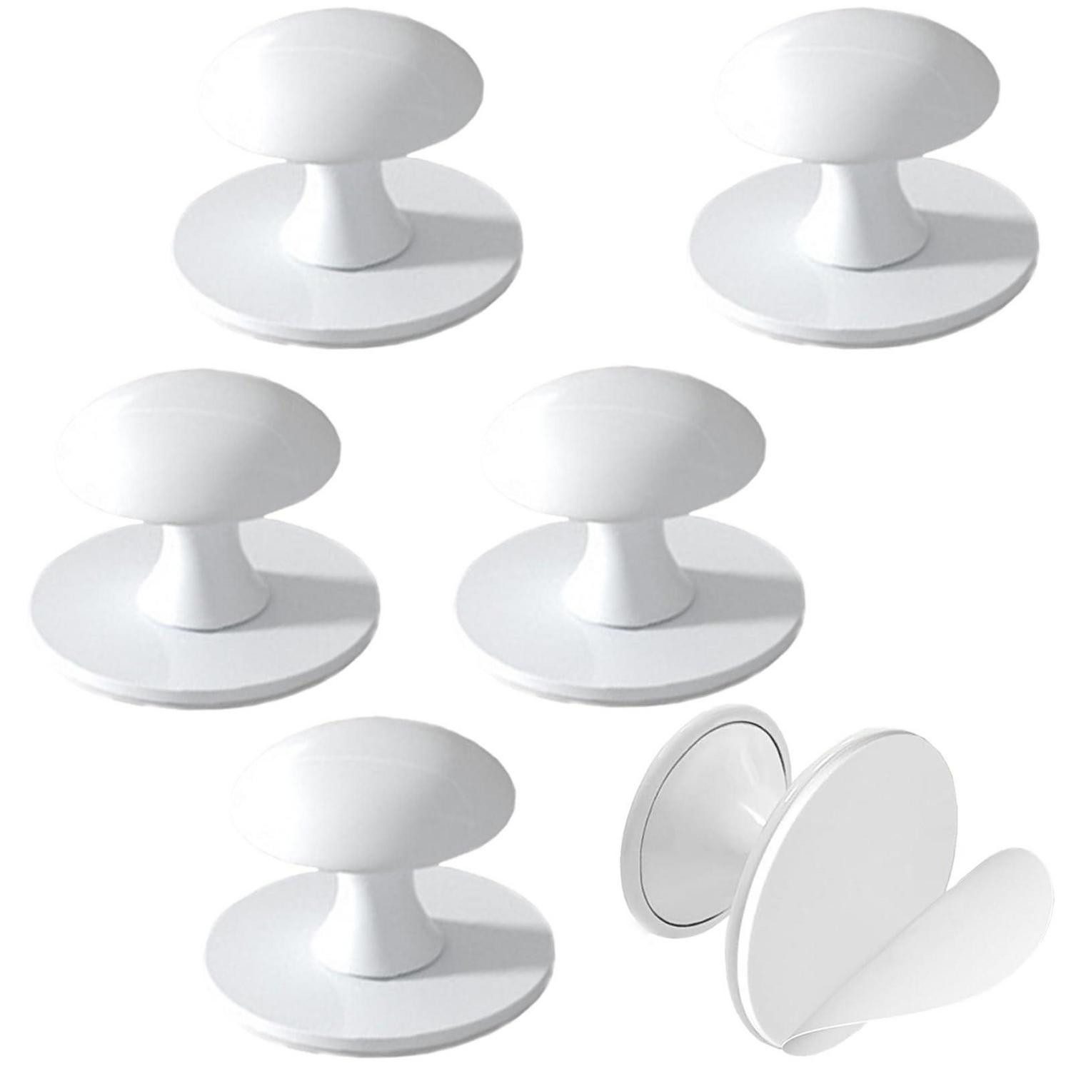 LuxusKollektion Möbelgriff 6x Türgriffe Edelstahl selbstklebend (6-St)