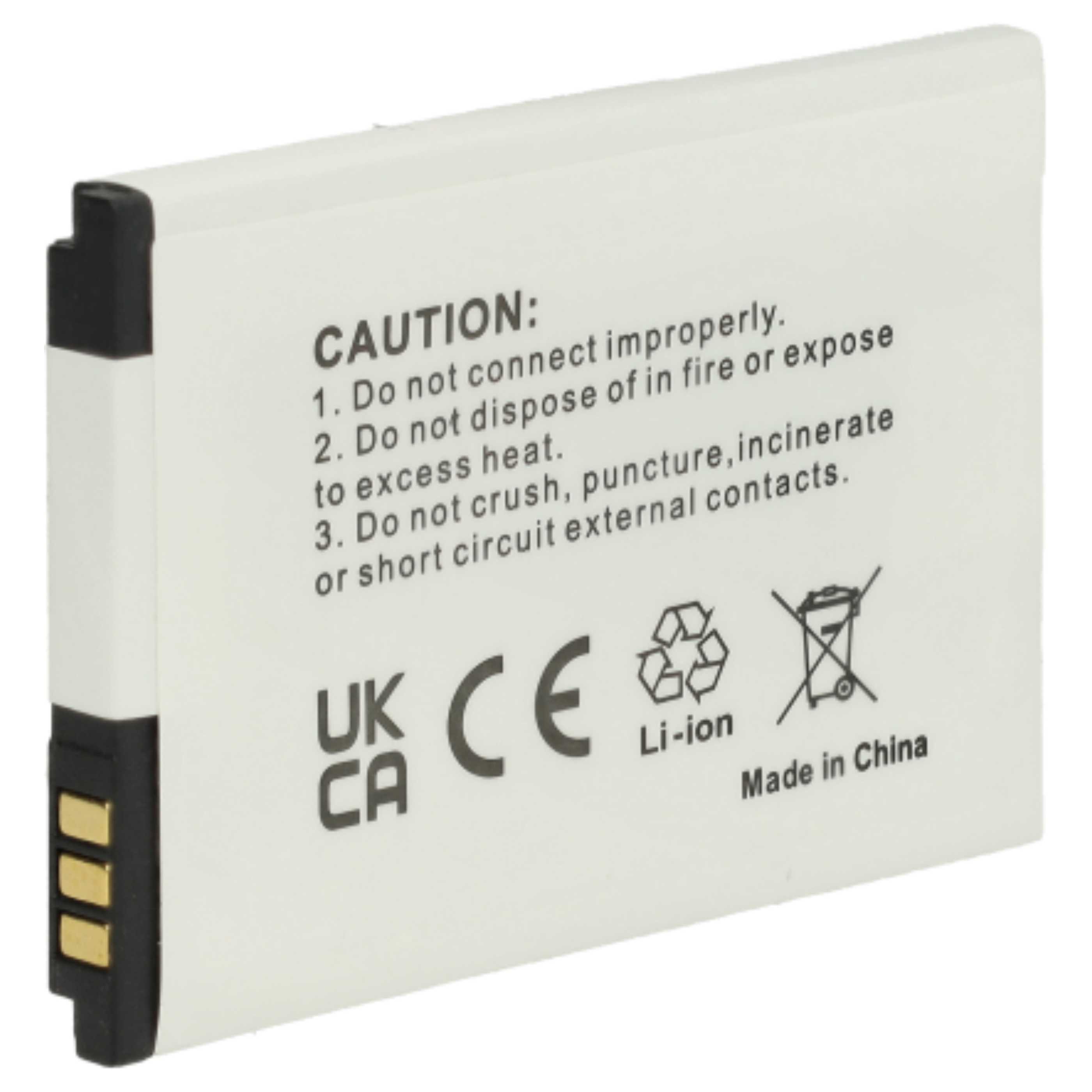 Vhbw Lot De 2 Batteries Li-Ion 700mAh 3,7V Pour Téléphone Siemens Gigaset SL350, SL400, Etc.