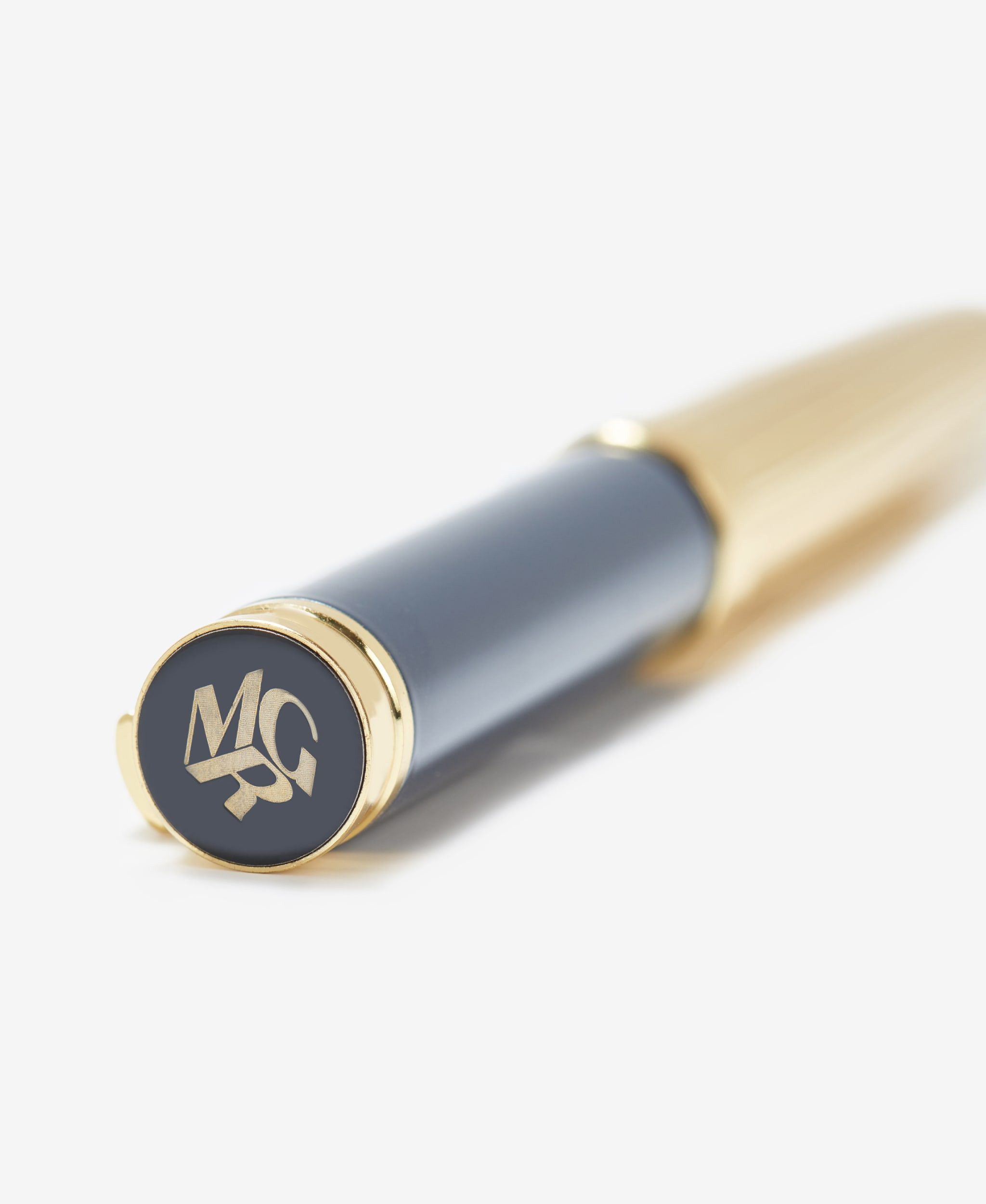 GLAMIRA Kugelschreiber Metallkugelschreiber - Blau mit Gold, (1-tlg), Meisterhafte Mischung aus Stahl- und Kupferhandwerk