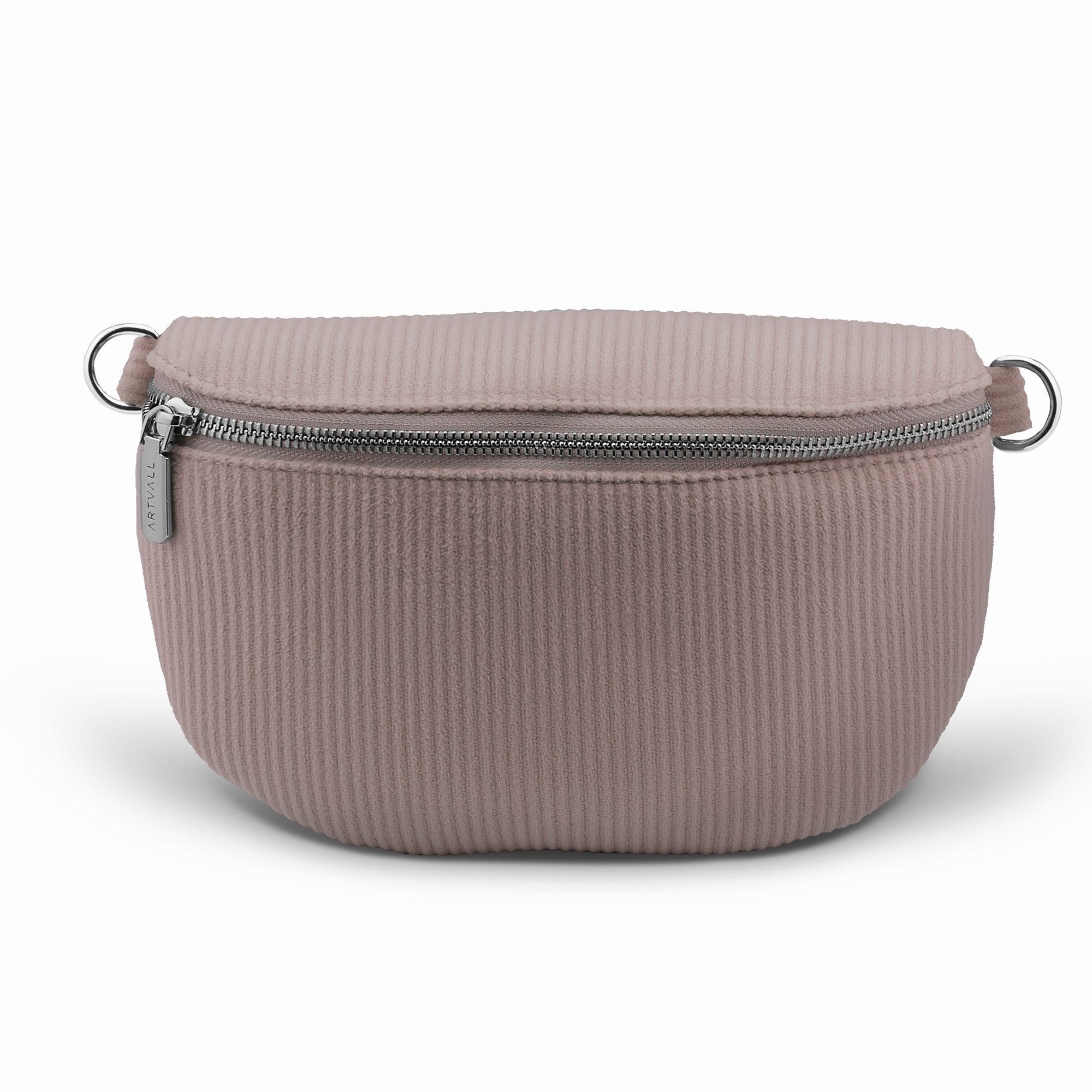 ARTVALL Umhängetasche Cord Handtasche Crossbody Bag (Tasche ohne Riemen, Inkl. Staubschutzbeutel), Zeitlose Cord-Bauchtasche für unterwegs stilvoll modern Rosa