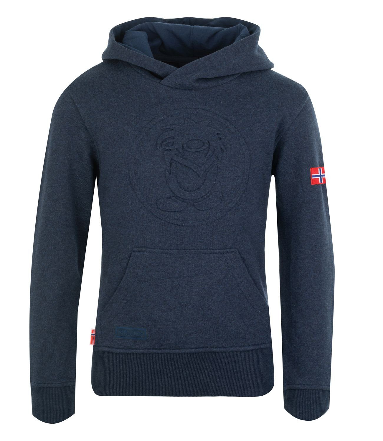 TROLLKIDS Hoodie Kristiansand Marineblau / Orange